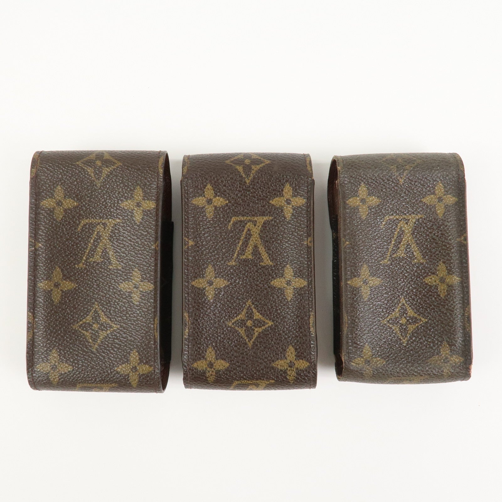 Louis Vuitton Monogram Set Of 3 Cigarette Case M63024