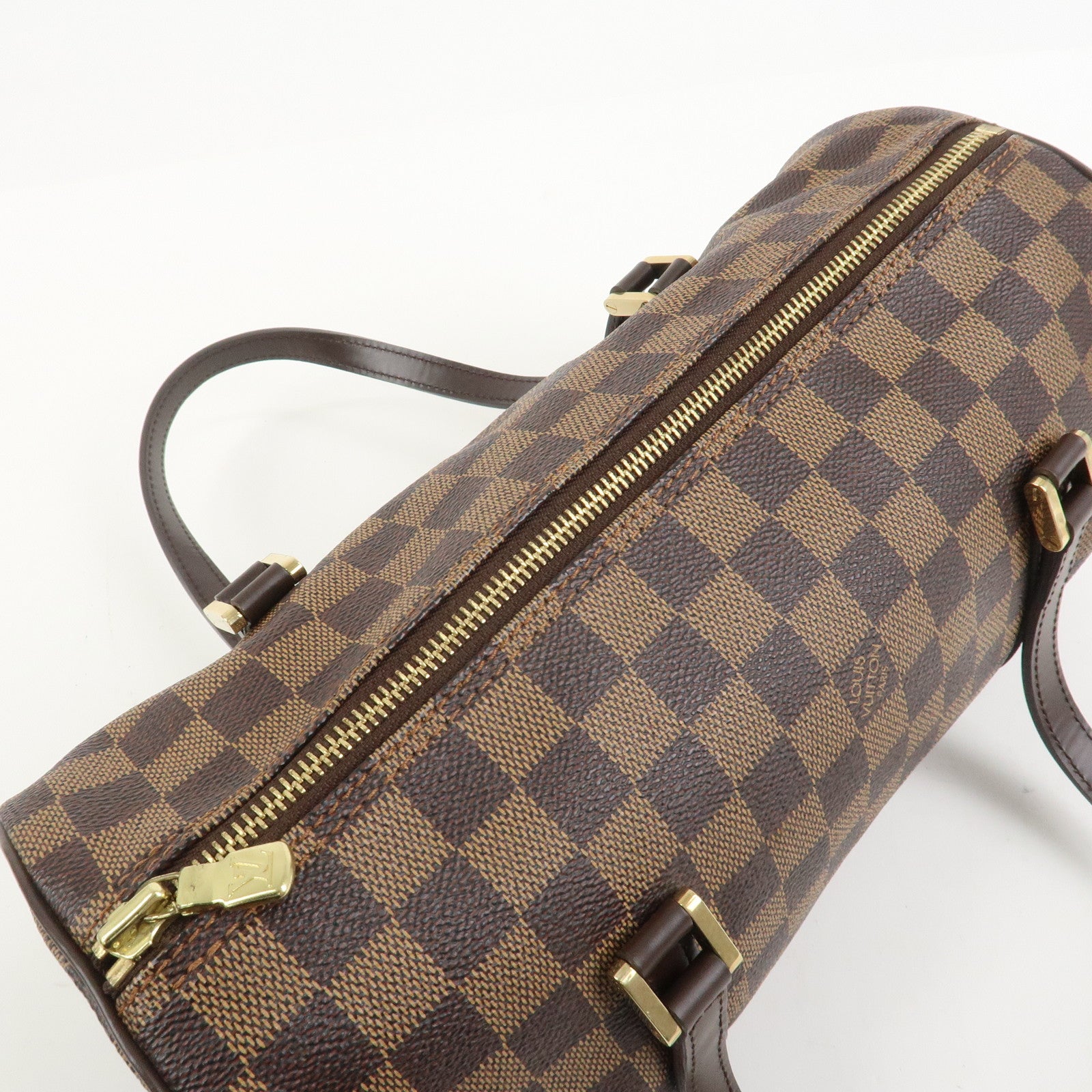 Louis Vuitton Damier Ebene Papillon 30 Hand Bag Brown N51303