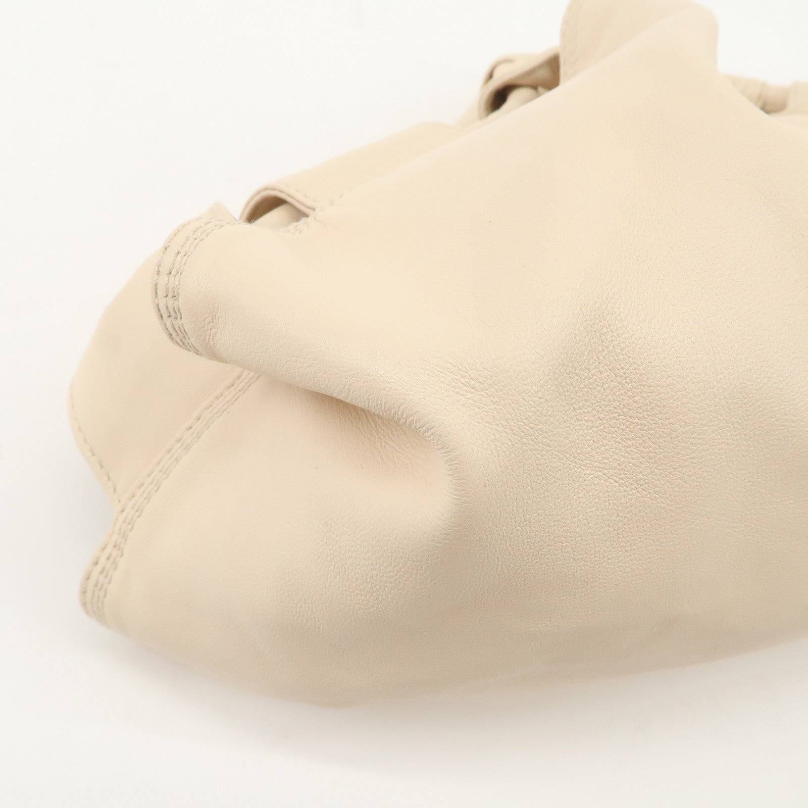 LOEWE Anagram Nappa Aire Leather Hand Bag Shoulder Bag Light Beige