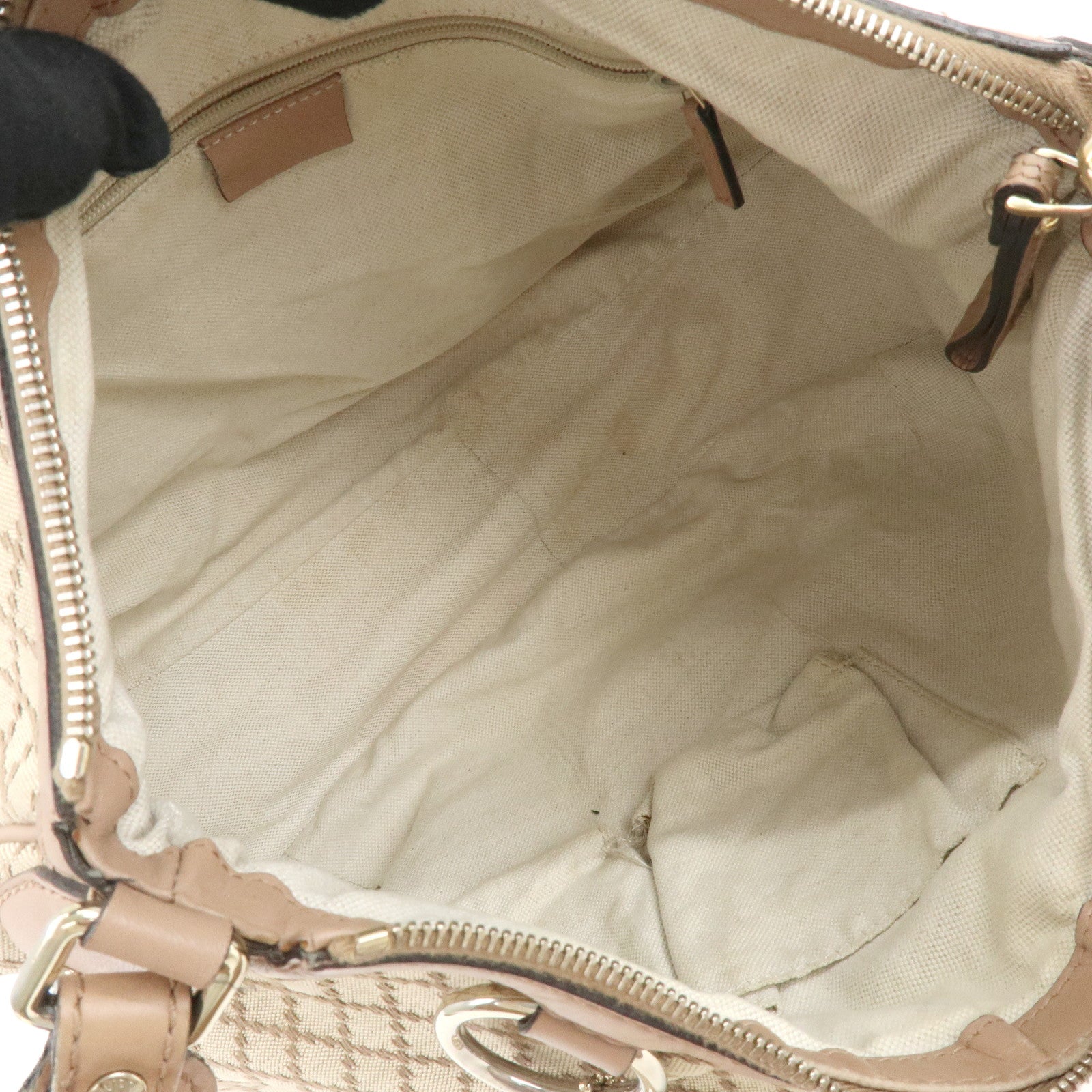 GUCCI Sukey Interlocking G Diamante Canvas Shoulder Bag 232955