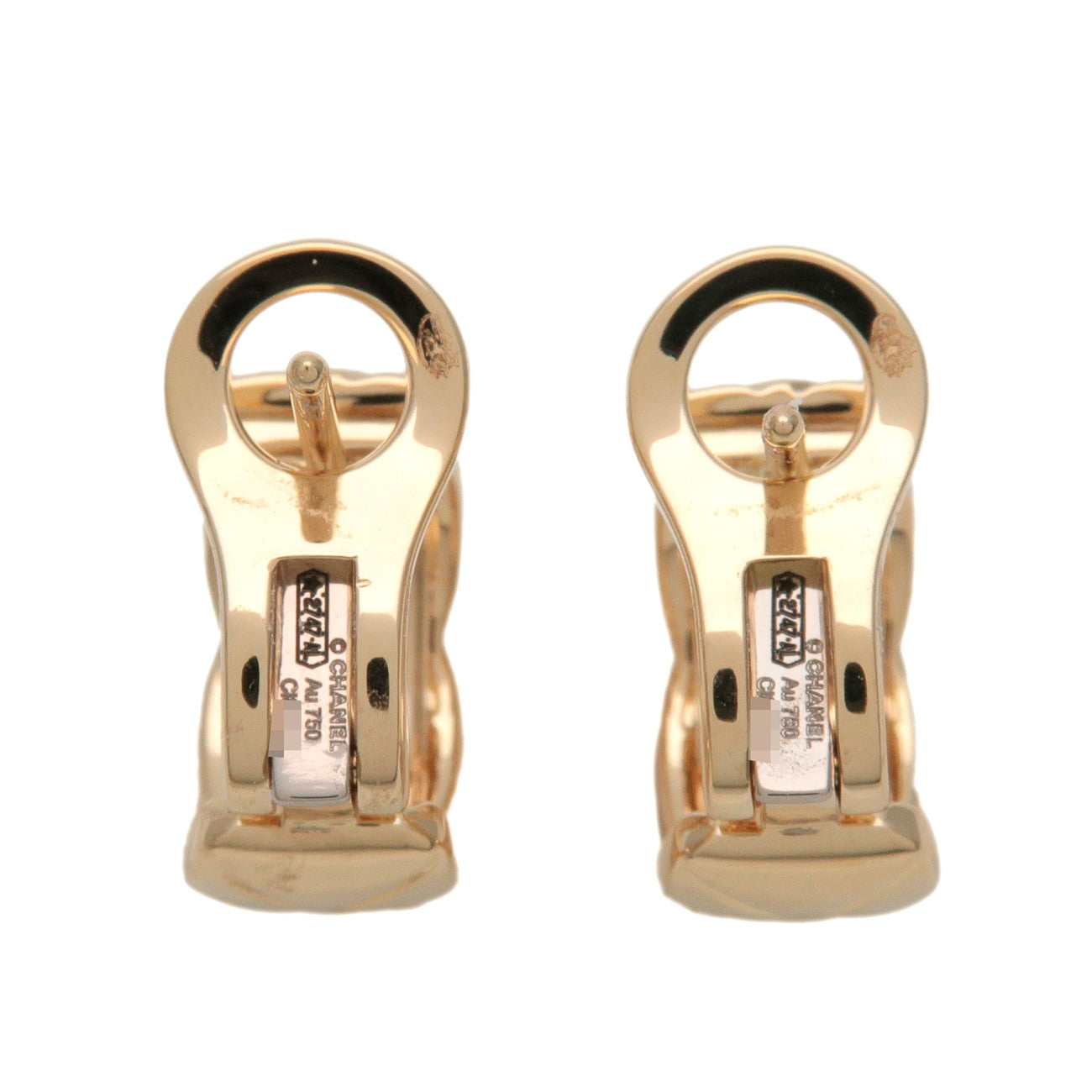 CHANEL COCO Crush Earrings K18 750YG Yellow Gold J11134