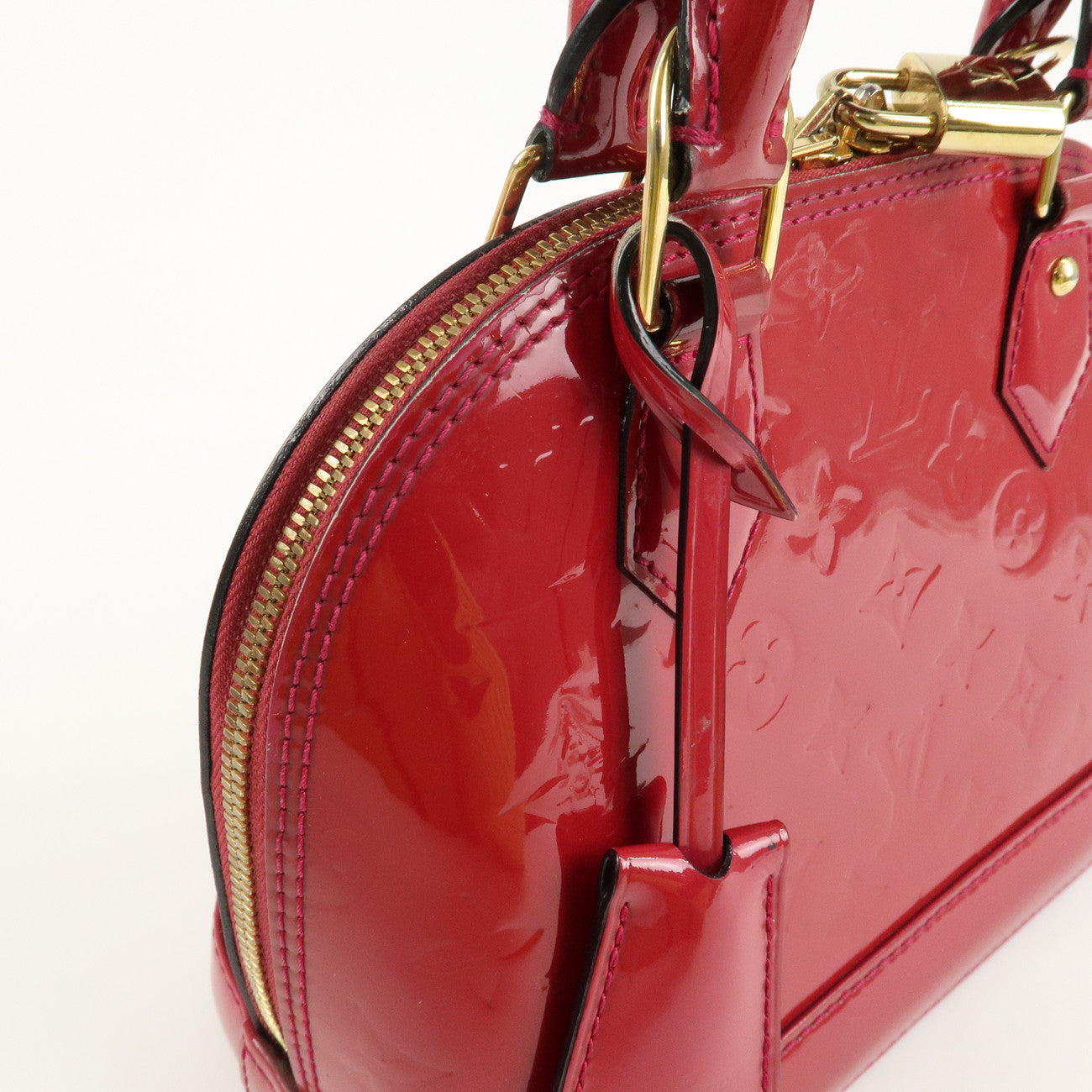 Louis Vuitton Monogram Vernis Alma BB 2Way Bag Rose Indien M91771 Used