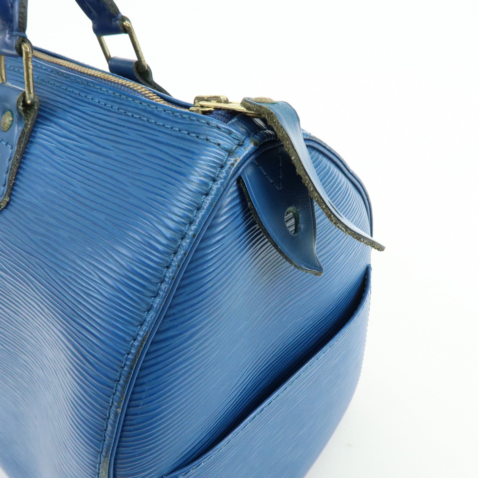 Louis Vuitton Epi Speedy 30 Hand Bag Boston Bag Blue M43005