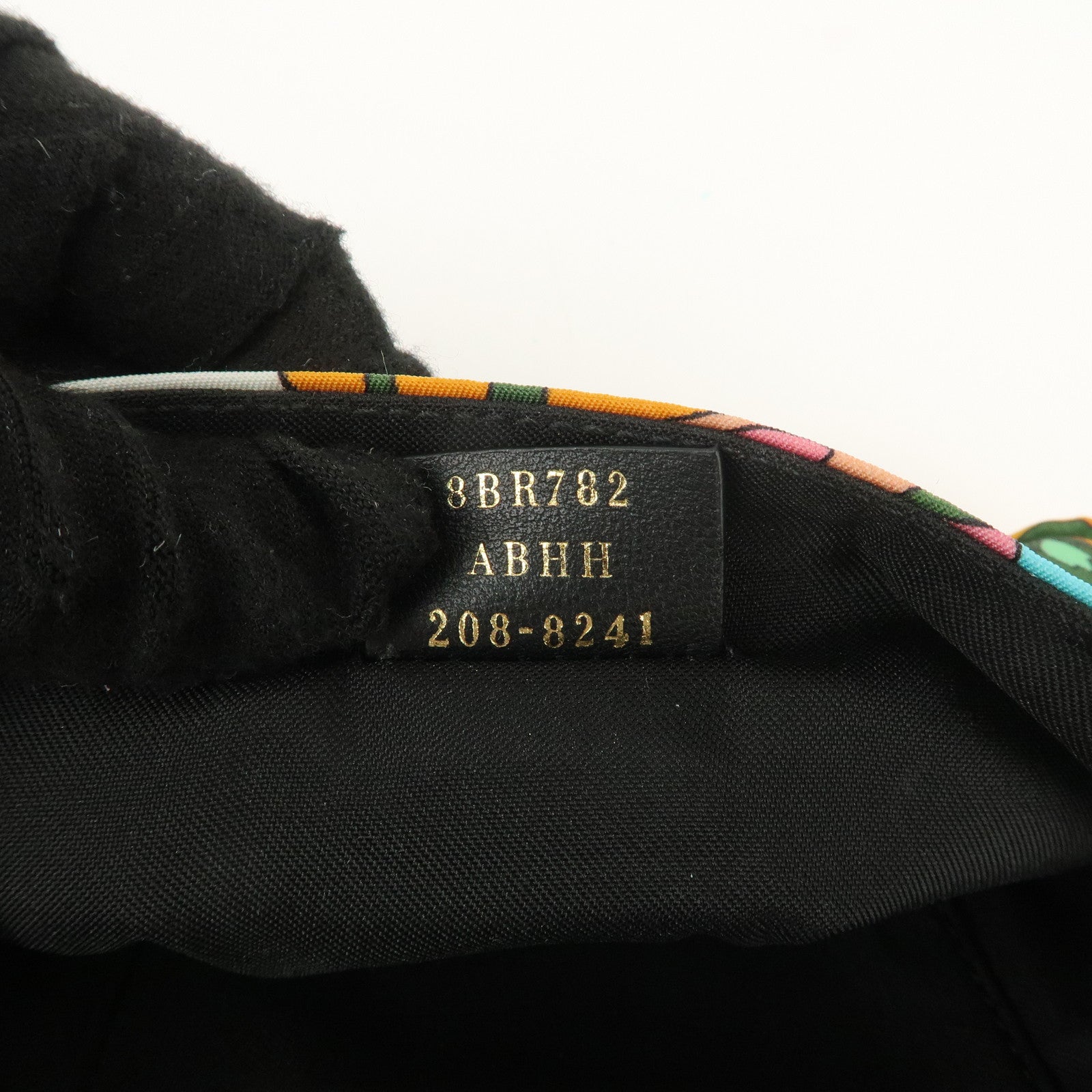 FENDI Bagguette Nylon 2Way Bag Waist Bag Orange Multi Color 8BR782 Used