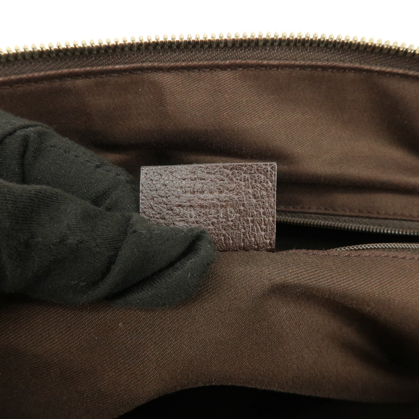 GUCCI Sherry Princy GG Canvas Leather Tote Bag Shoulder Bag 177052