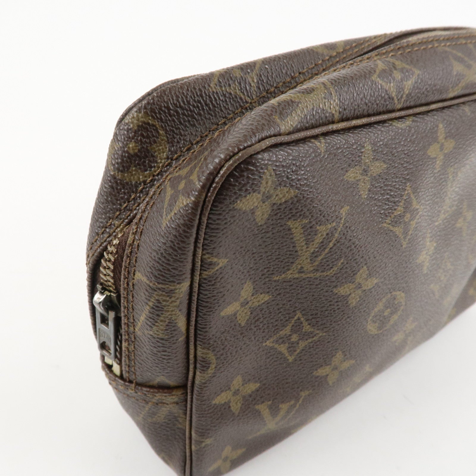 Louis Vuitton Monogram Trousse Toilette 23 Pouch Brown M47524 Used