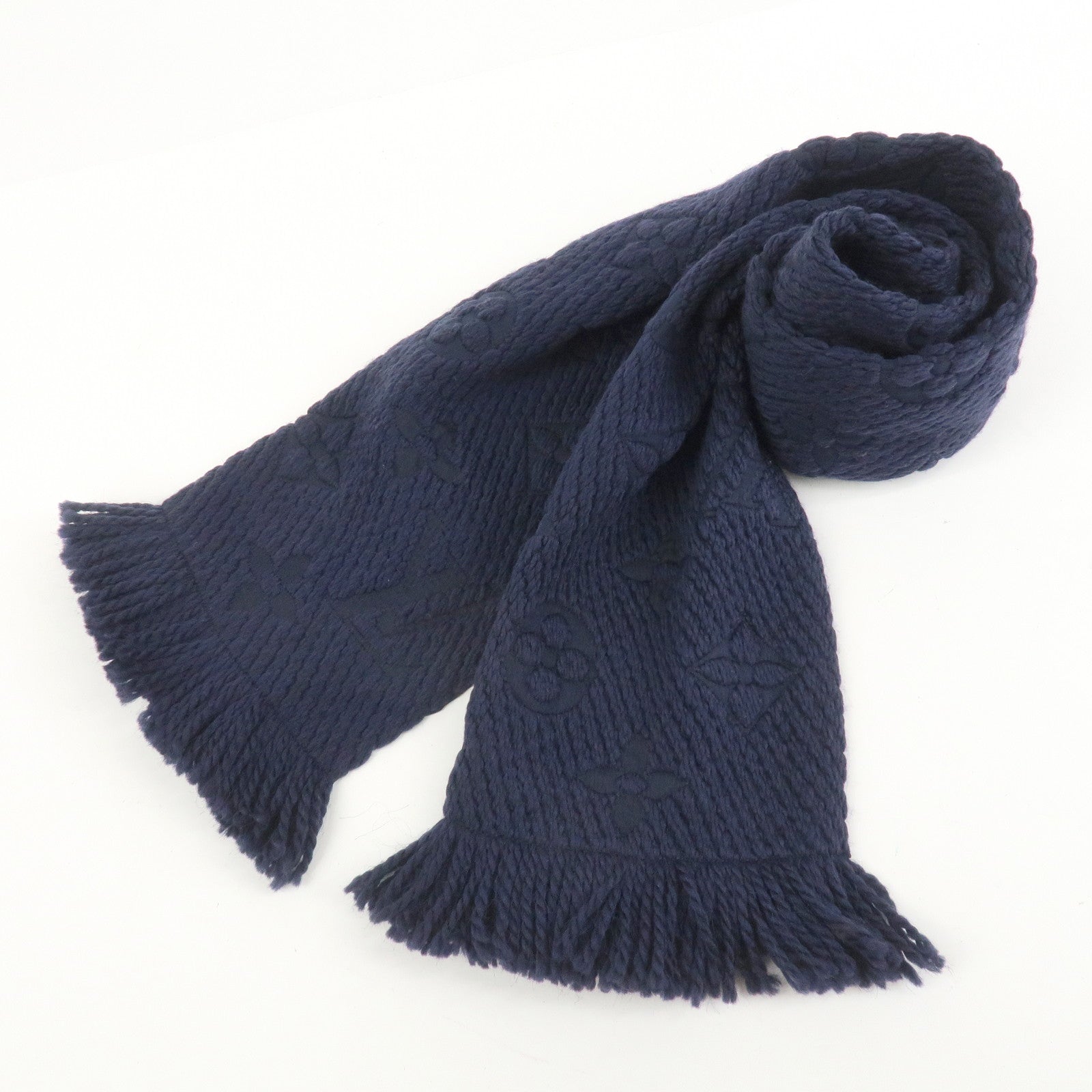 Louis Vuitton Monogram Echarpe Logomania Wool Silk Scarf M75094