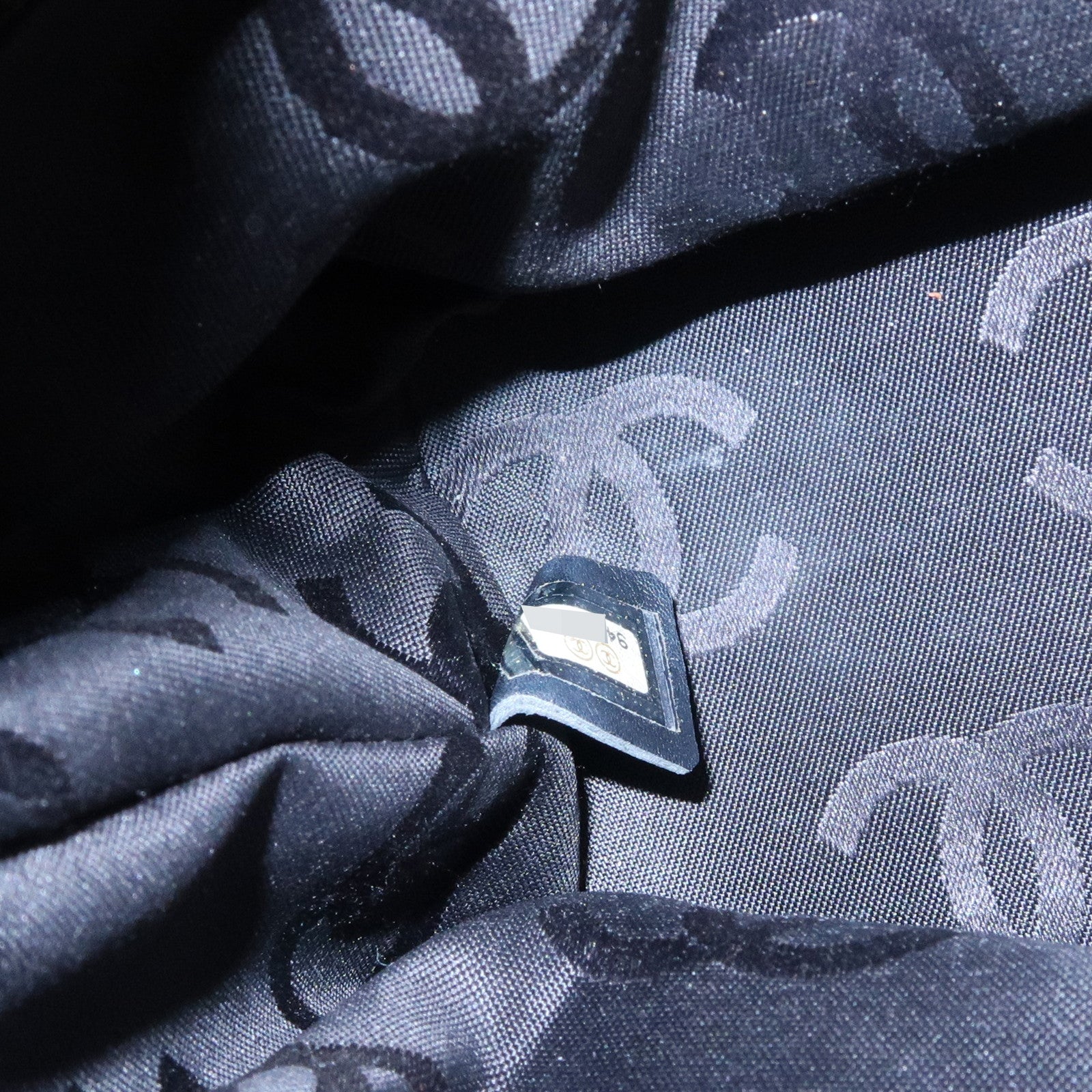 CHANEL COCO Mark Wild Stich Lamb Skin Chain Shoulder Bag Black Used