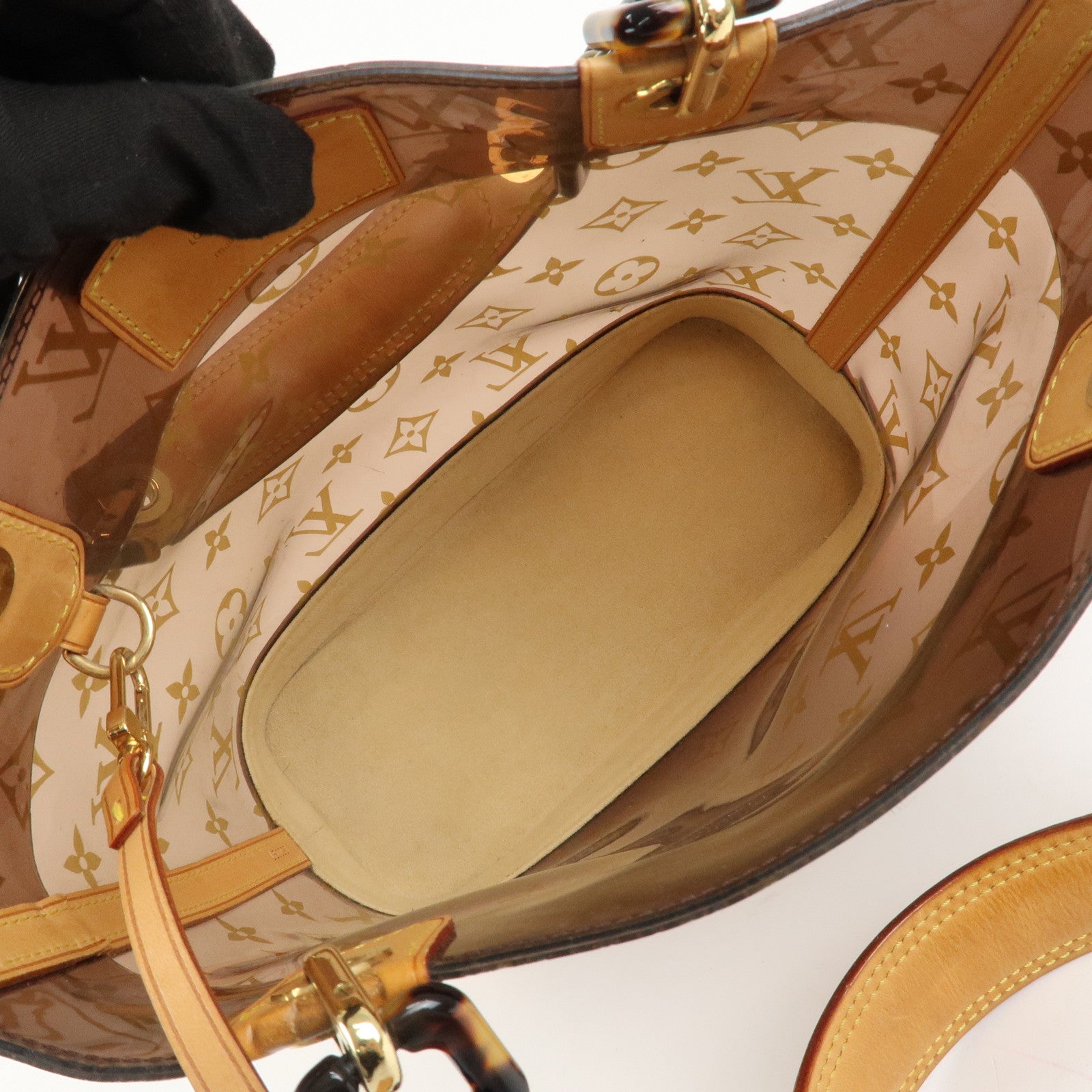 Louis Vuitton Monogram Cabas Ambre PM Vinyl Tote Bag M92502 Used