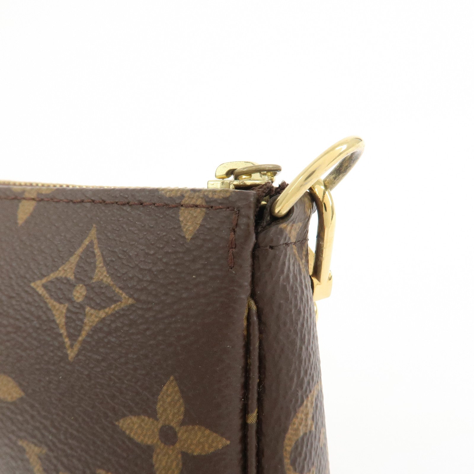 Louis Vuitton Monogram Mini Pochette Accessoires Hand Bag M58009