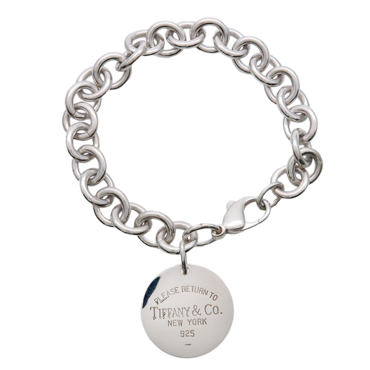 Tiffany & Co Return to Tiffany Round Tag Bracelet SV925 Silver