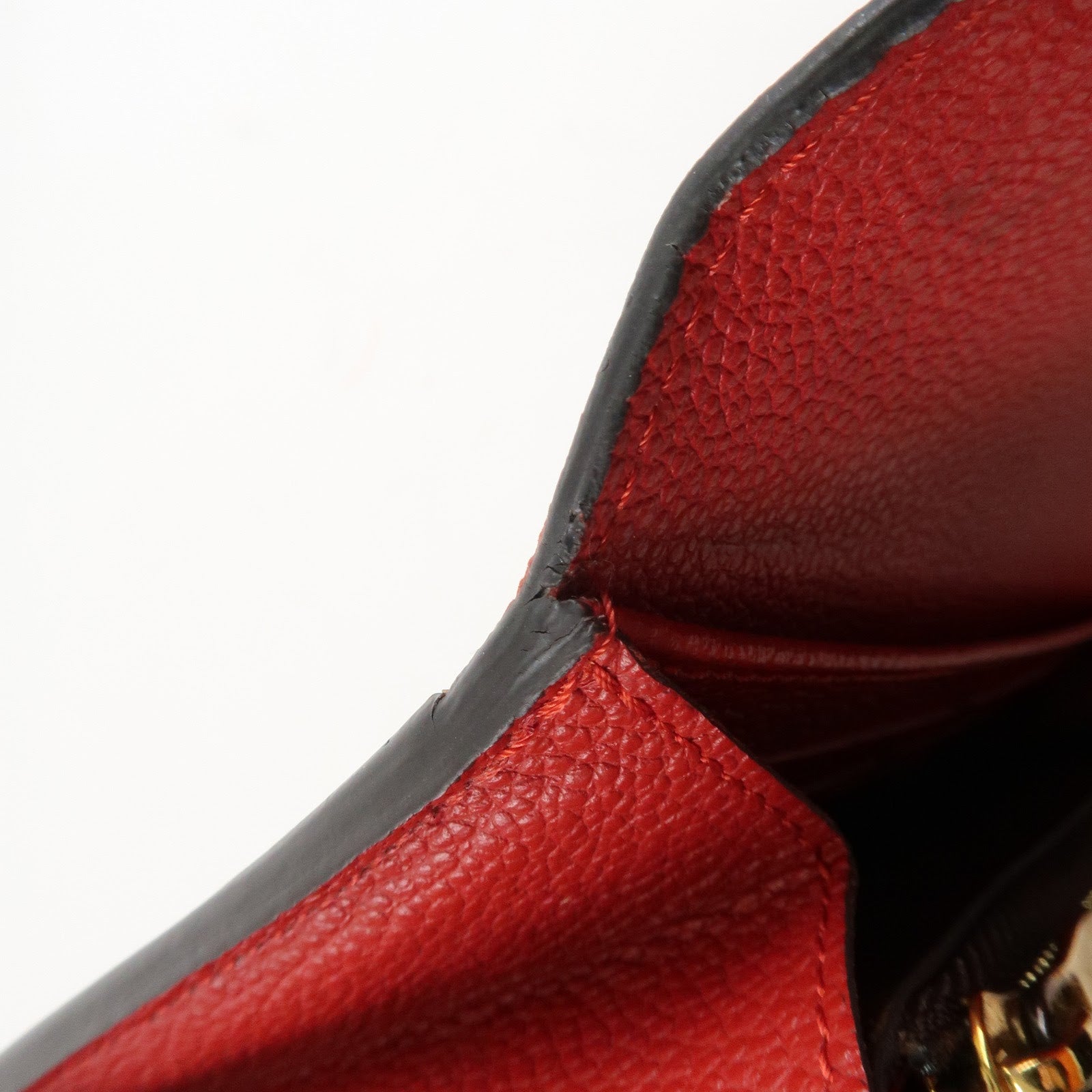 Louis Vuitton Portofoille Venus Monogram Leather Wallet Red M61836 Used