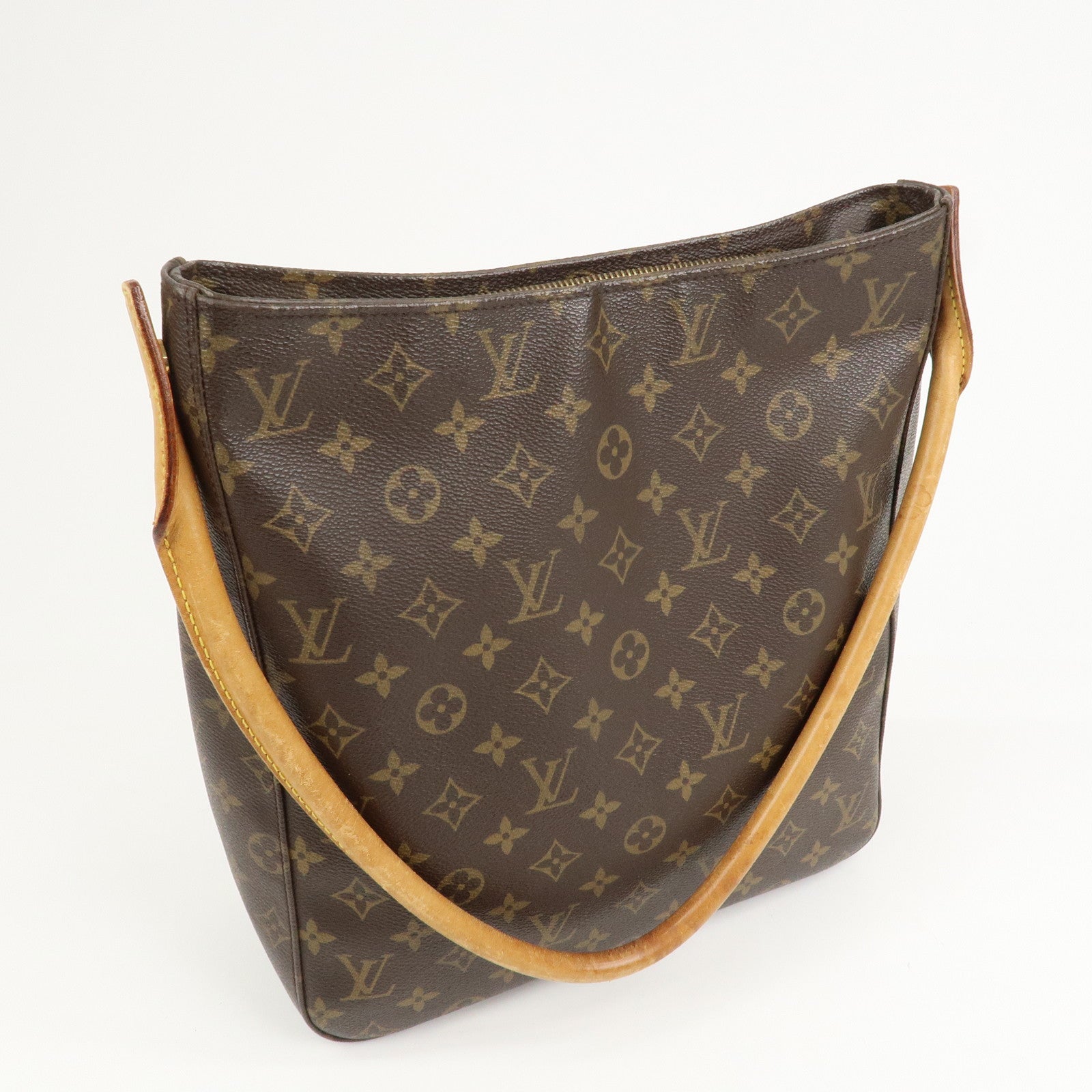 Louis Vuitton Monogram Looping GM Shoulder Bag Brown M51145