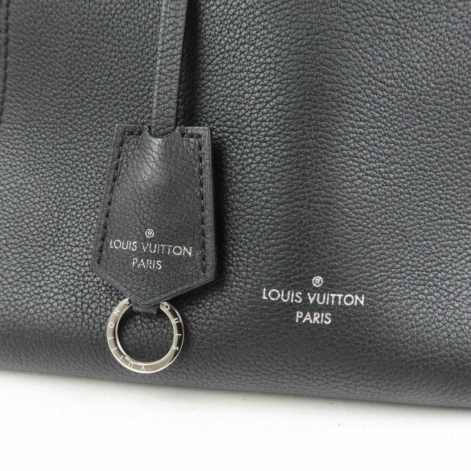 Louis Vuitton Lockme Cabas Leather Tote Bag Hand Bag Noir M42291