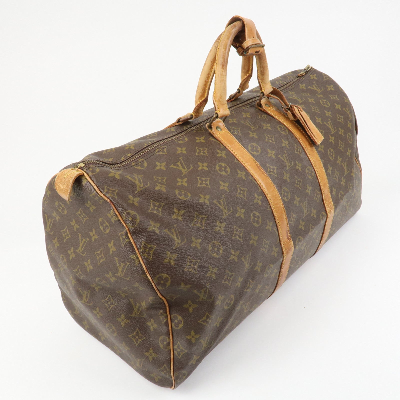 Louis Vuitton Monogram Keep All 55 Boston Bag Brown M41424