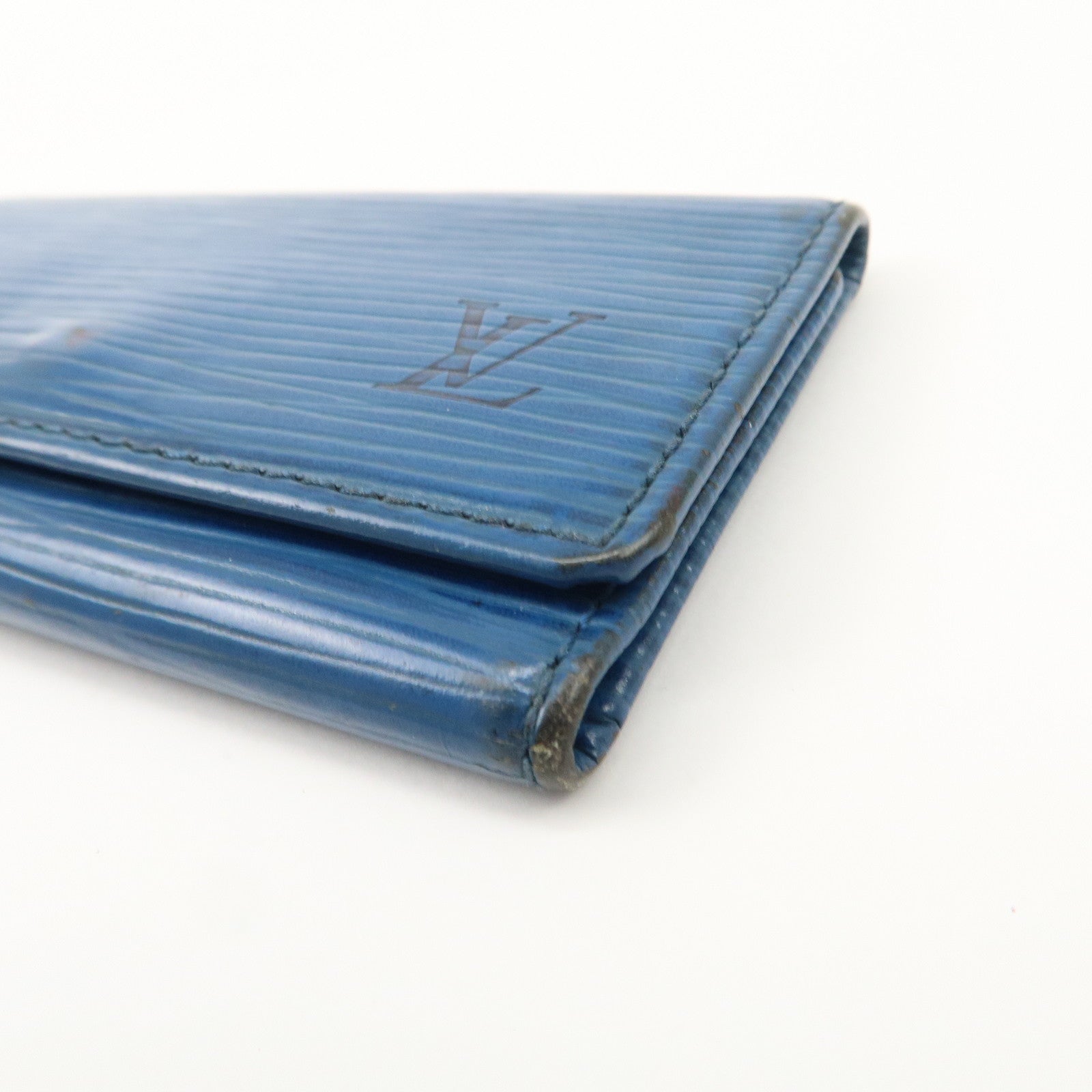 Louis Vuitton Monogram Epi Set of 3 Multicles 4 Key Case Blue Red Used