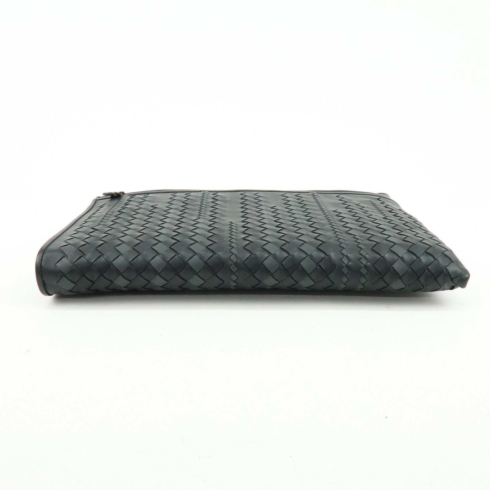 BOTTEGA VENETA Imperatore Intrecciato Clutch Bag Pouch Black
