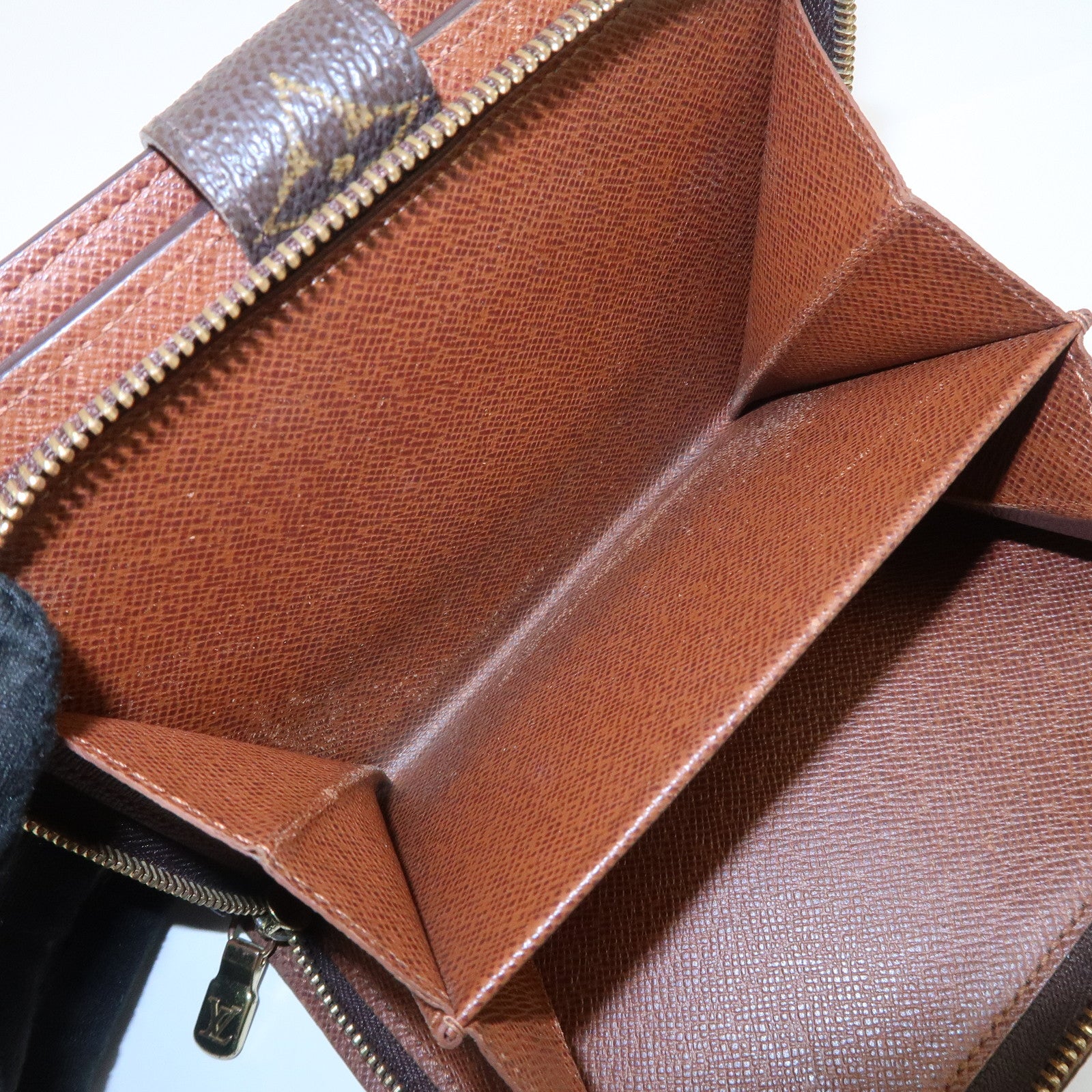 Louis Vuitton Monogram Porte Papier Zip Bi-fold Wallet Brown M61207