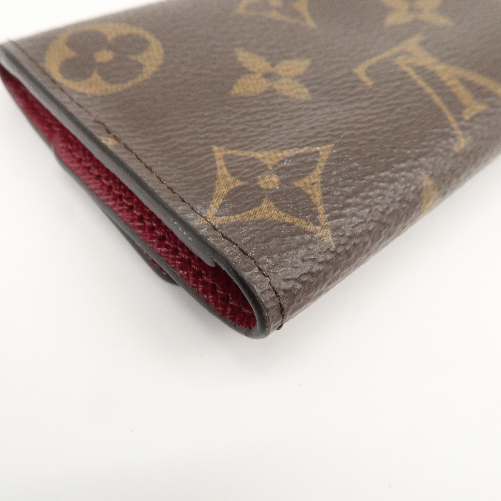 Louis Vuitton Monogram Multicles 6 Key Case Brown Fuchsia M60701