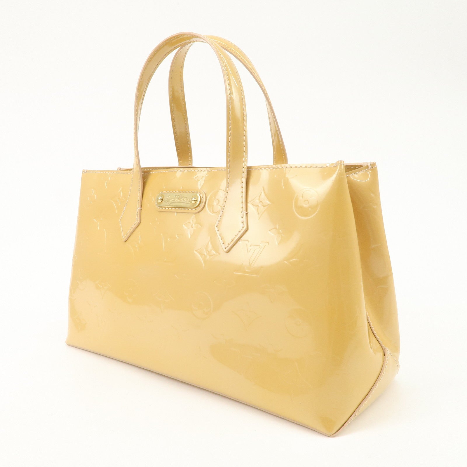 Louis Vuitton Monogram Vernis Wilshire PM Hand Bag M91642 Used
