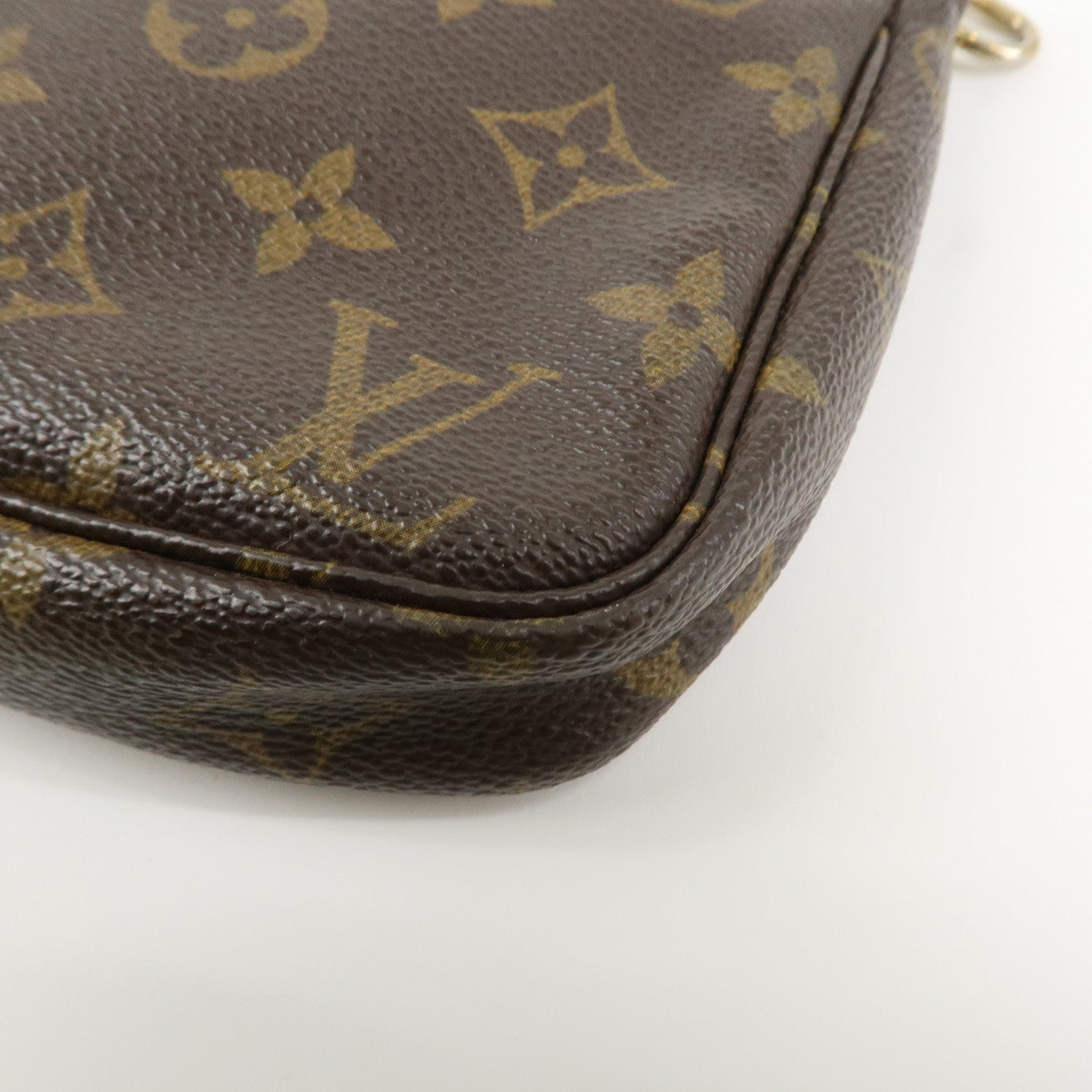 Louis Vuitton Monogram Pochette Accessoires Hand Bag Brown M51980 Used