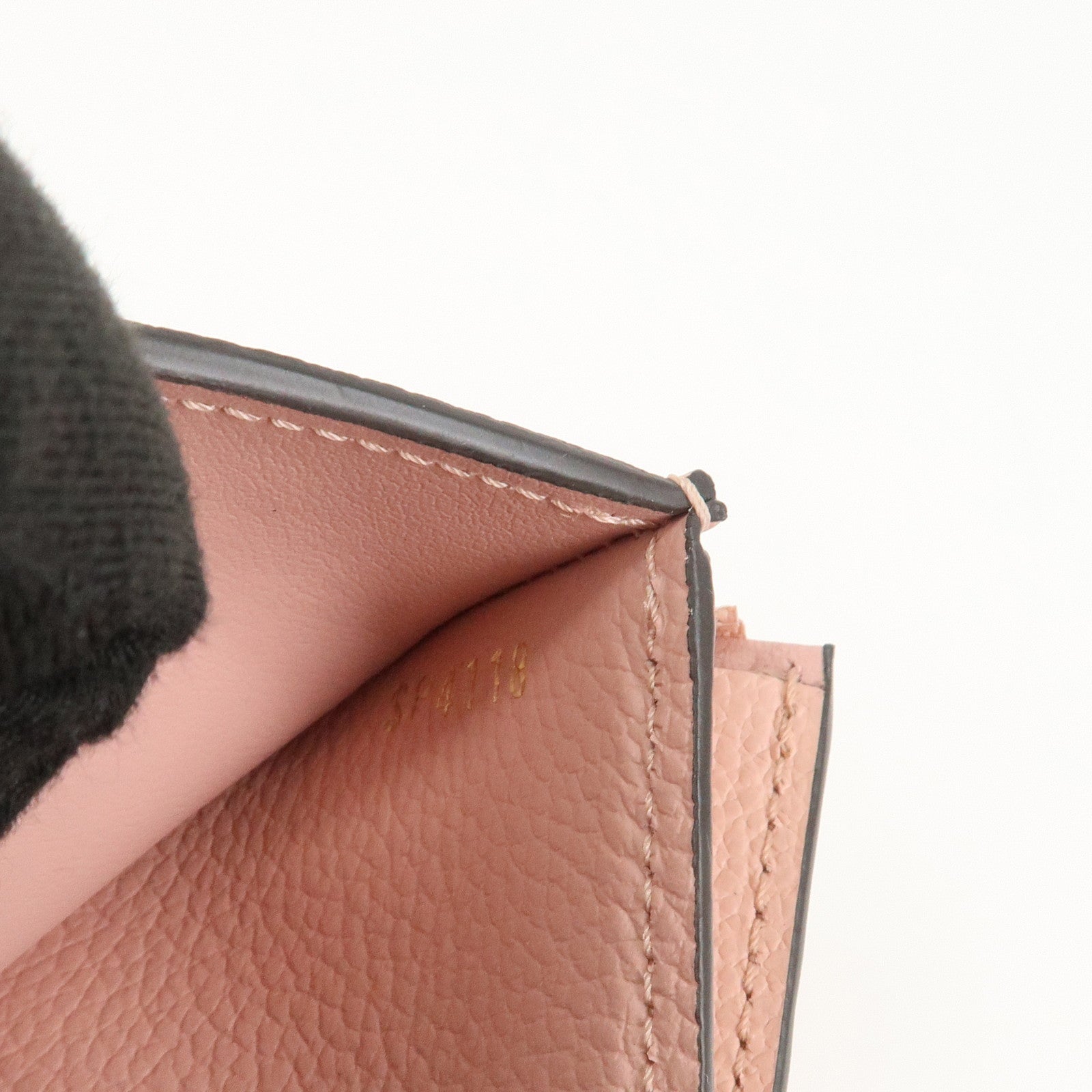 Louis Vuitton Leather Portefeuille Zoe Compact Wallet Pink M62936