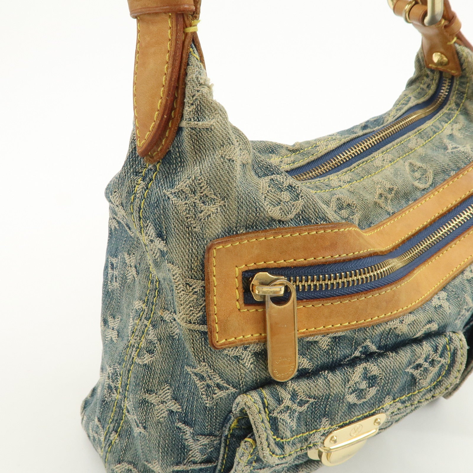 Louis Vuitton Monogram Denim Baggy PM 2Way Bag Shoulder Bag M95049