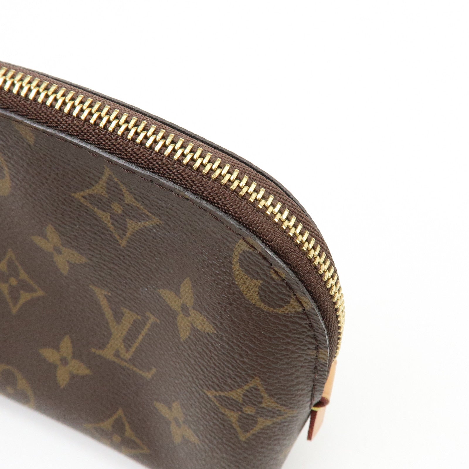 Louis Vuitton Monogram Pochette Cosmetic PM Pouch Brown M47515