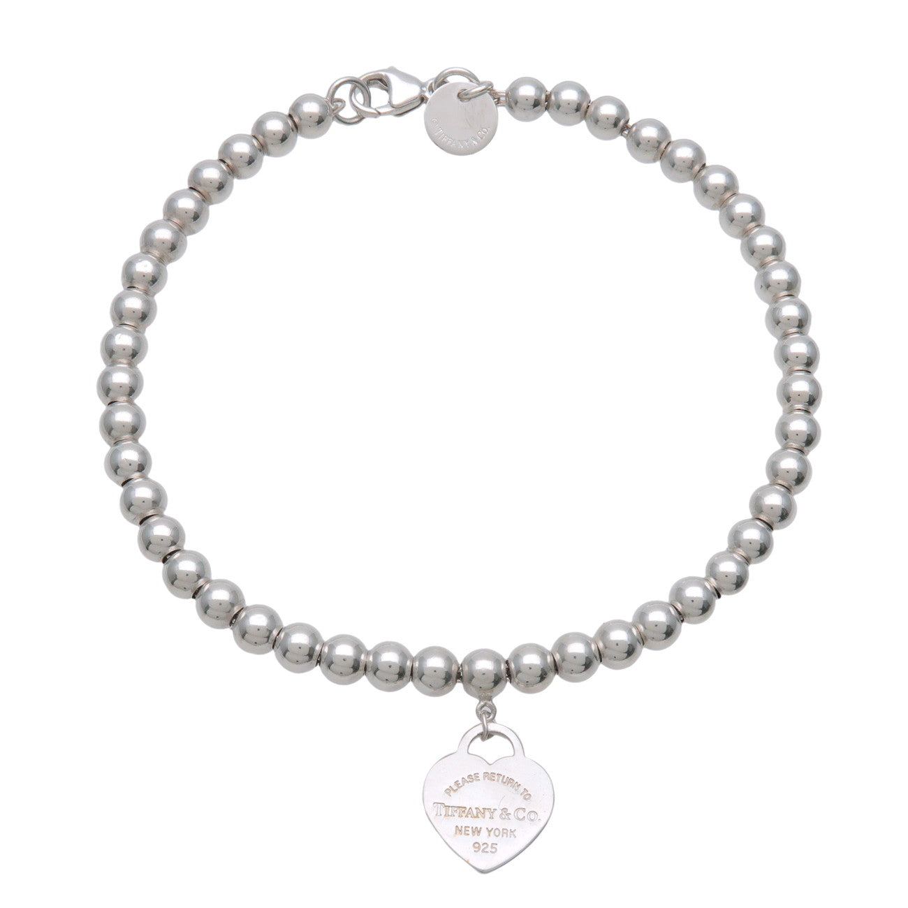 Tiffany & Co Return to Tiffany Mini Heart Tag Beads Bracelet SV925