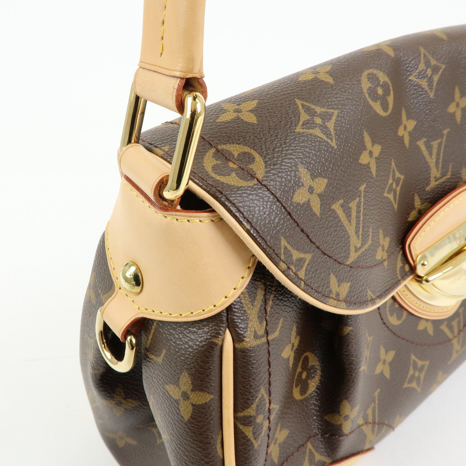 Louis Vuitton Monogram Beverly MM Shoulder Hand Bag Brown M40121