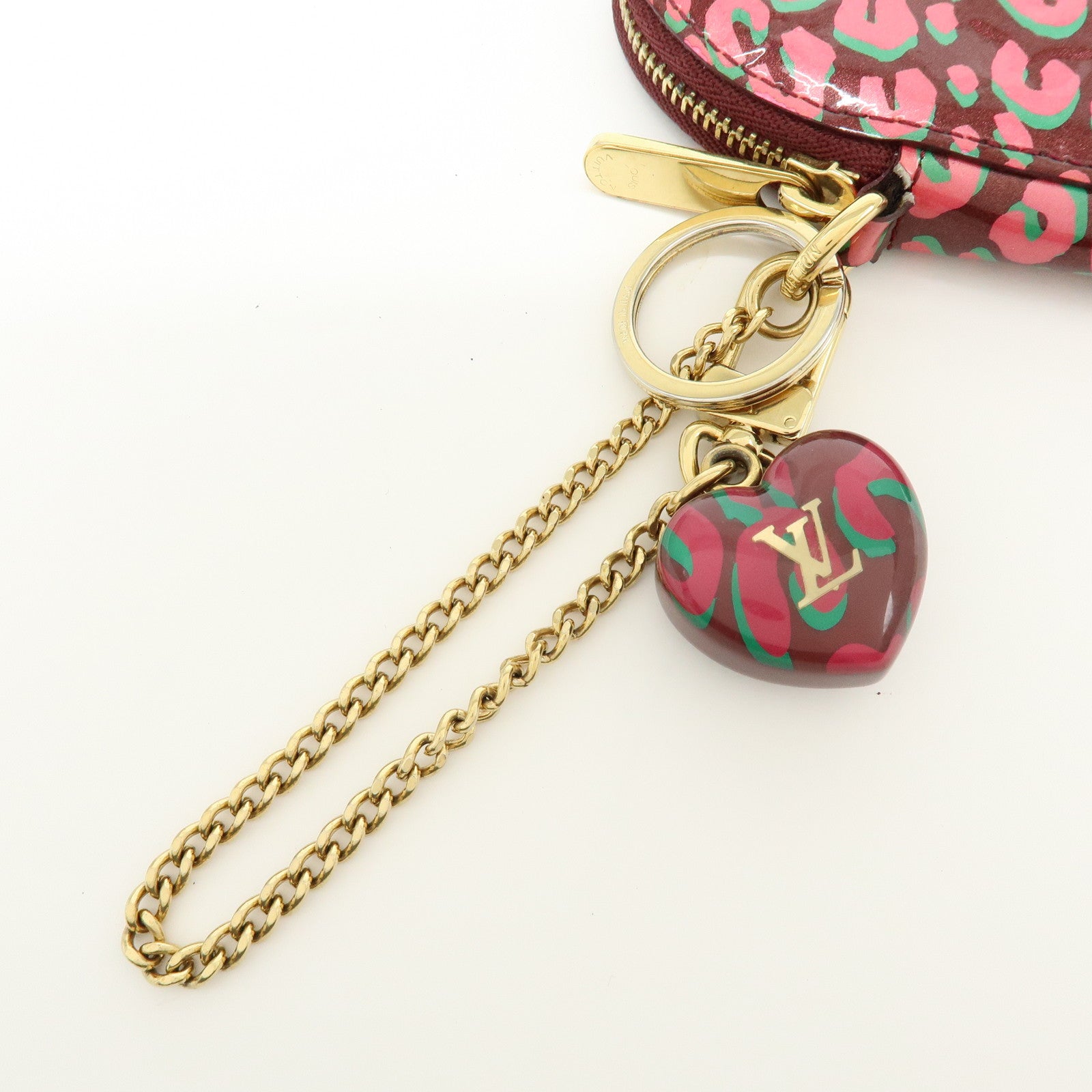 Louis Vuitton Monogram Vernis Porte Monnaie Coeur Coin Case M91474