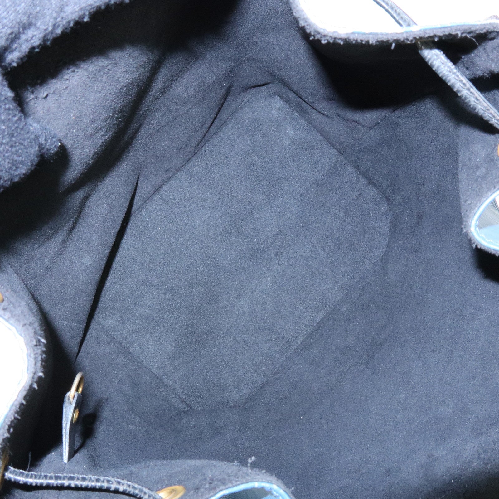 Louis Vuitton Epi Petit Noe Bicolor Shoulder Bag Blue Noir M44152