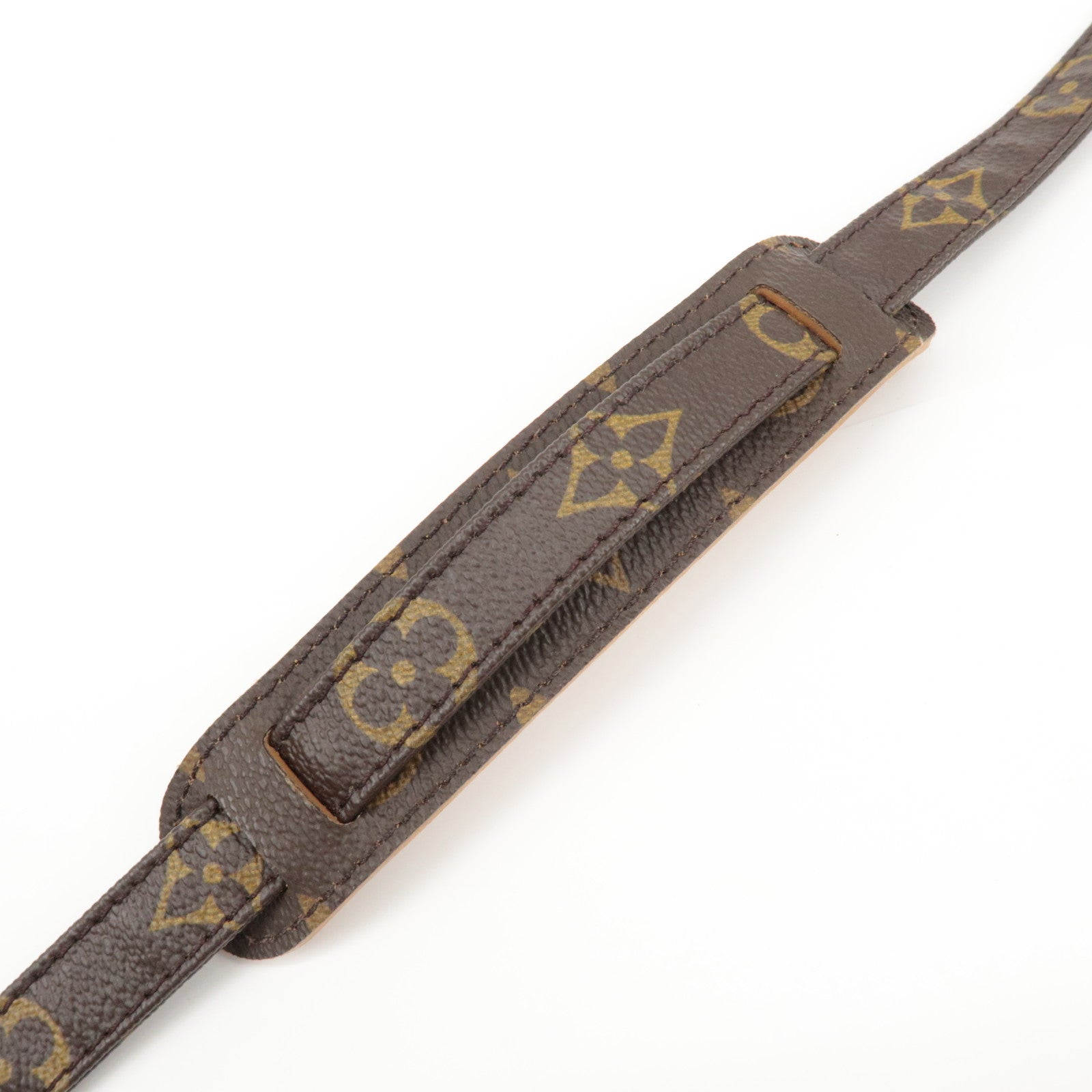 Louis Vuitton Monogram Canvas Shoulder Strap120cm Brown J75010 Used