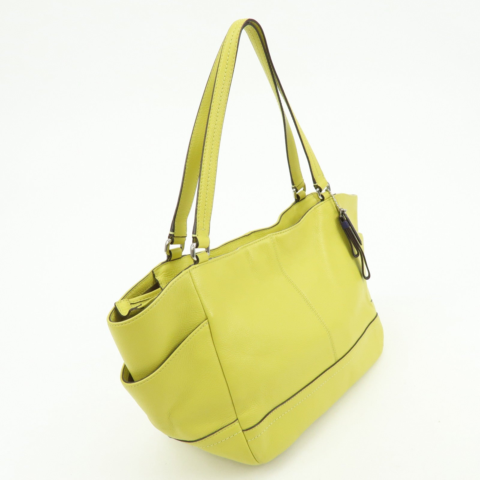 COACH Parker Leather Tote Bag Shoulder Bag Yellow