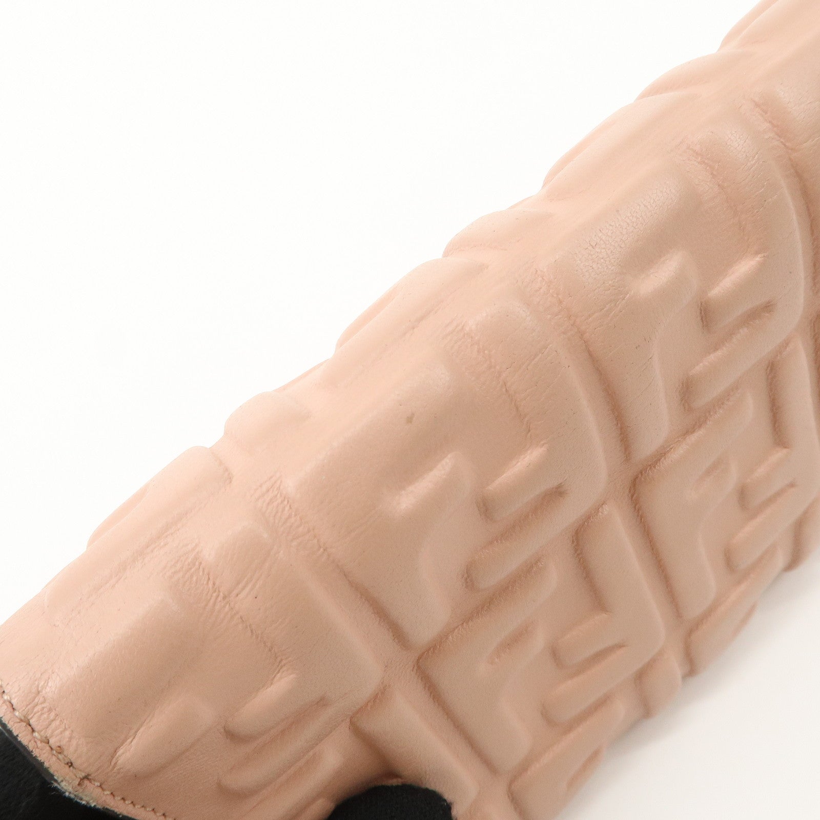 FENDI Zucca Baguette Continental Long Wallet Pink 8M0251 Used