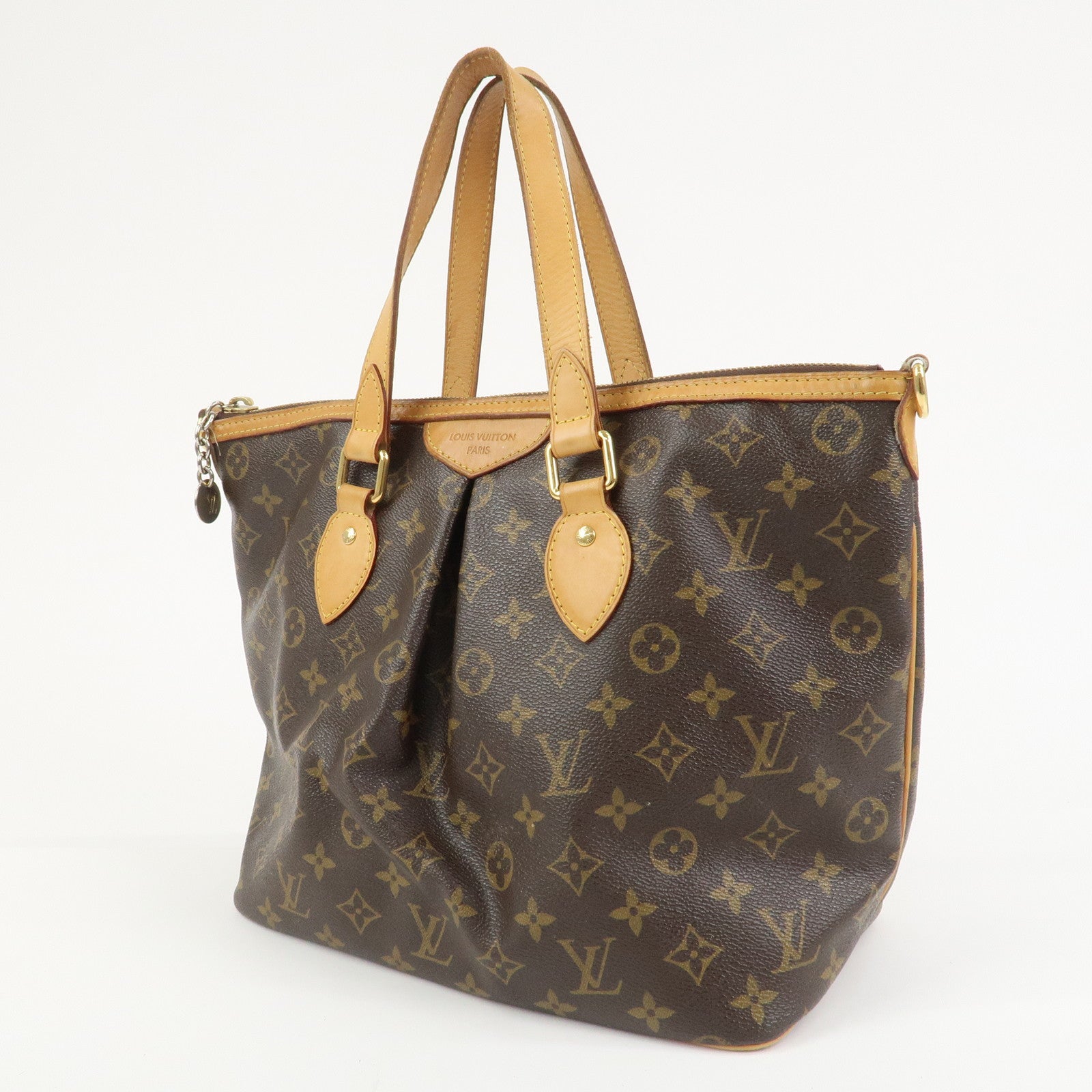 Louis Vuitton Monogram Palermo PM 2Way Bag Hand Bag Brown M40145
