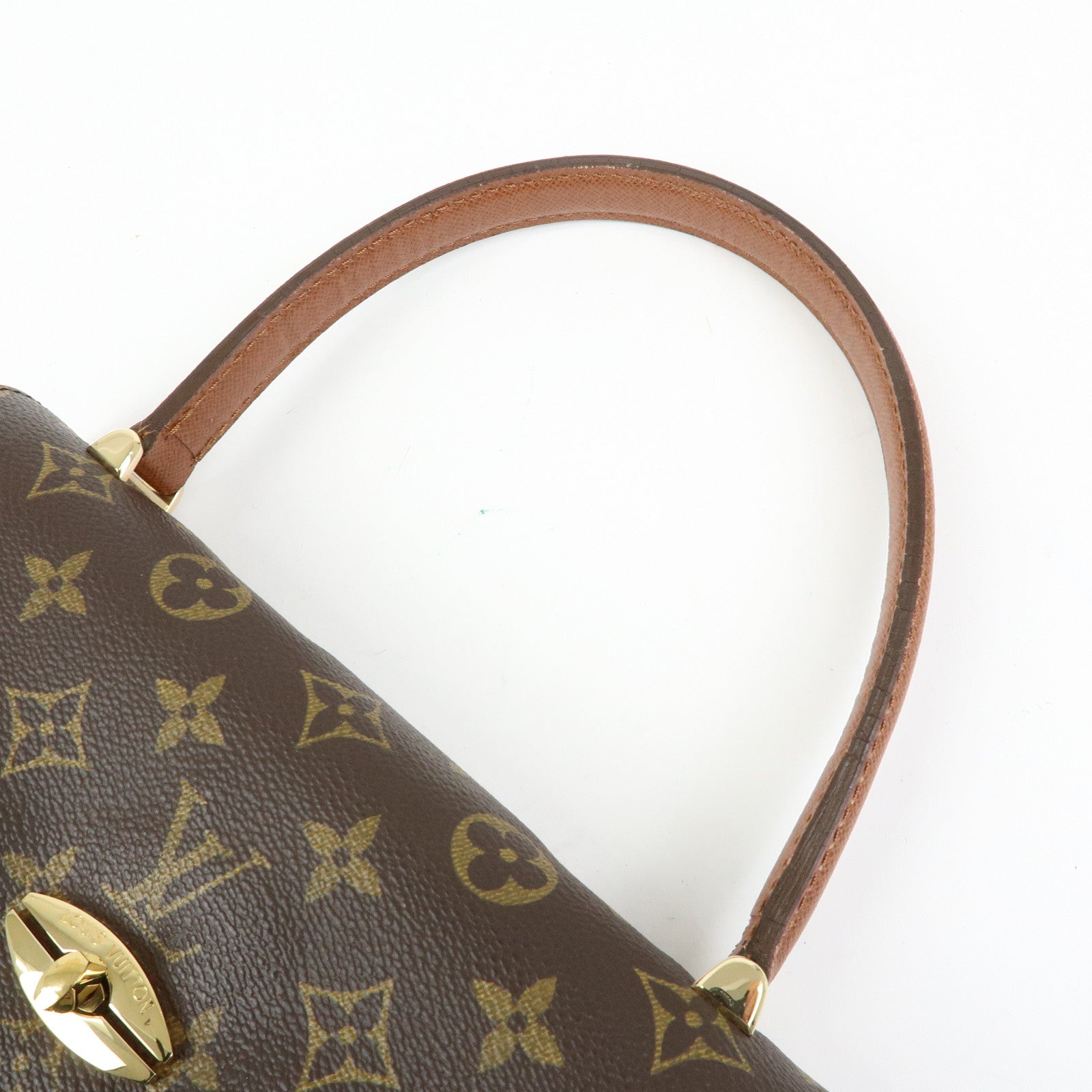 Louis Vuitton Monogram Malesherbes Canvas Hand Bag Brown M51379