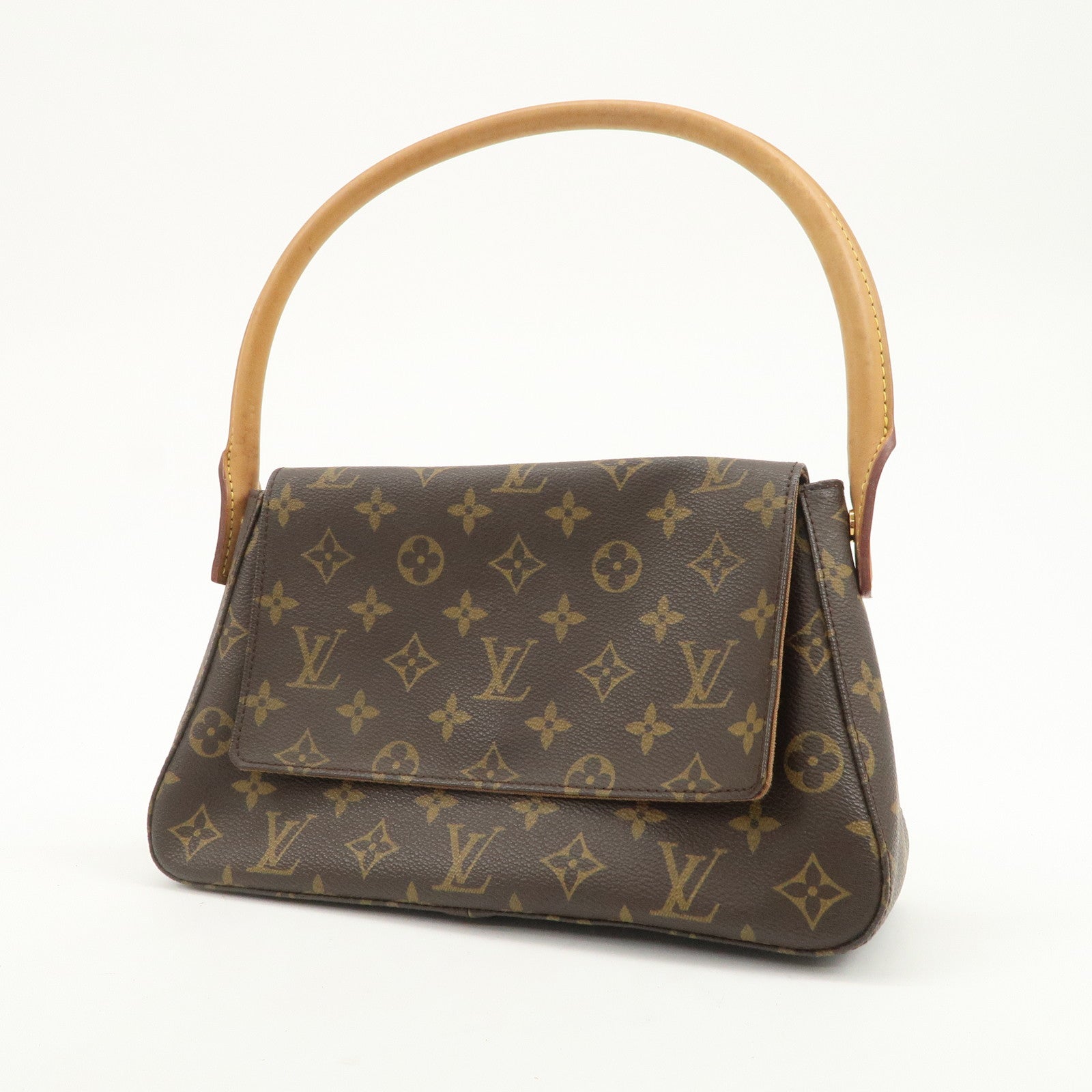 Louis Vuitton Monogram Mini Looping Shoulder Bag Brown M51147