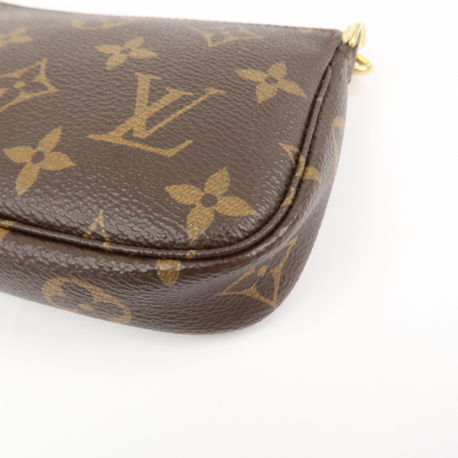 Louis Vuitton Monogram Mini Pochette Accessoires Hand Bag M58009