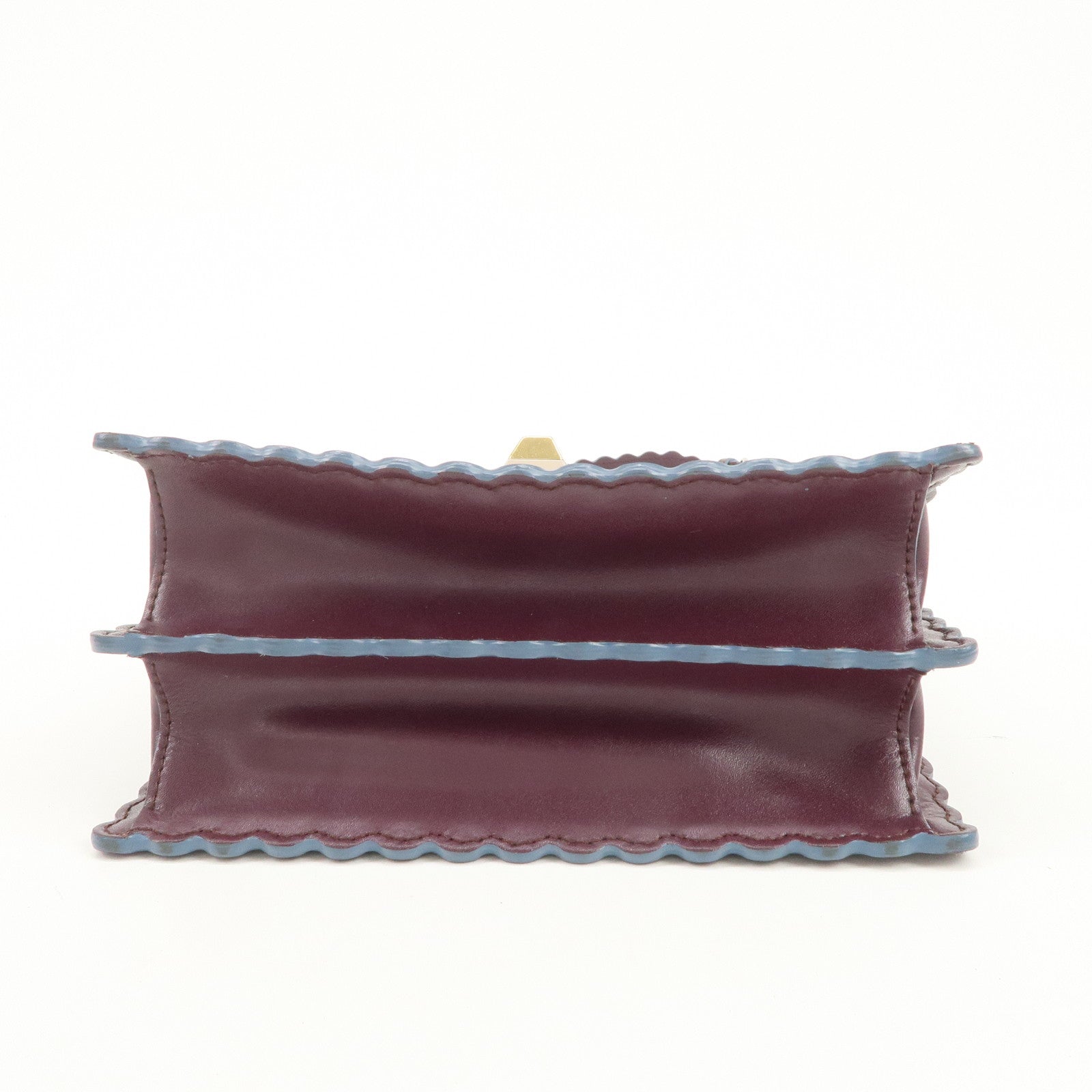 FENDI Mini Kan I Chain Shoulder Bag Crossbody Bag Purple 8M0381