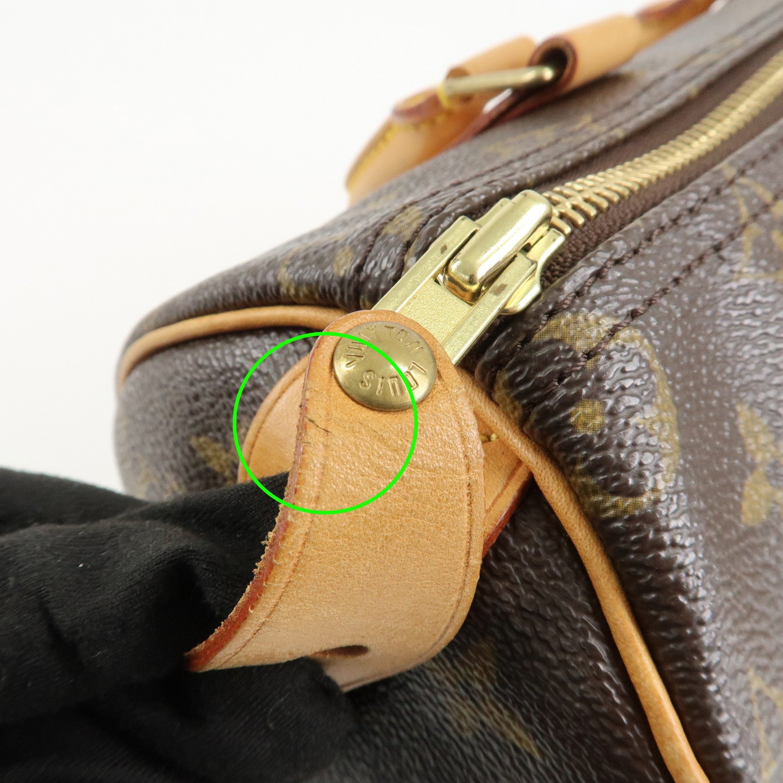 Louis Vuitton Monogram Speedy 25 Hand Bag Boston Bag M41528 Used