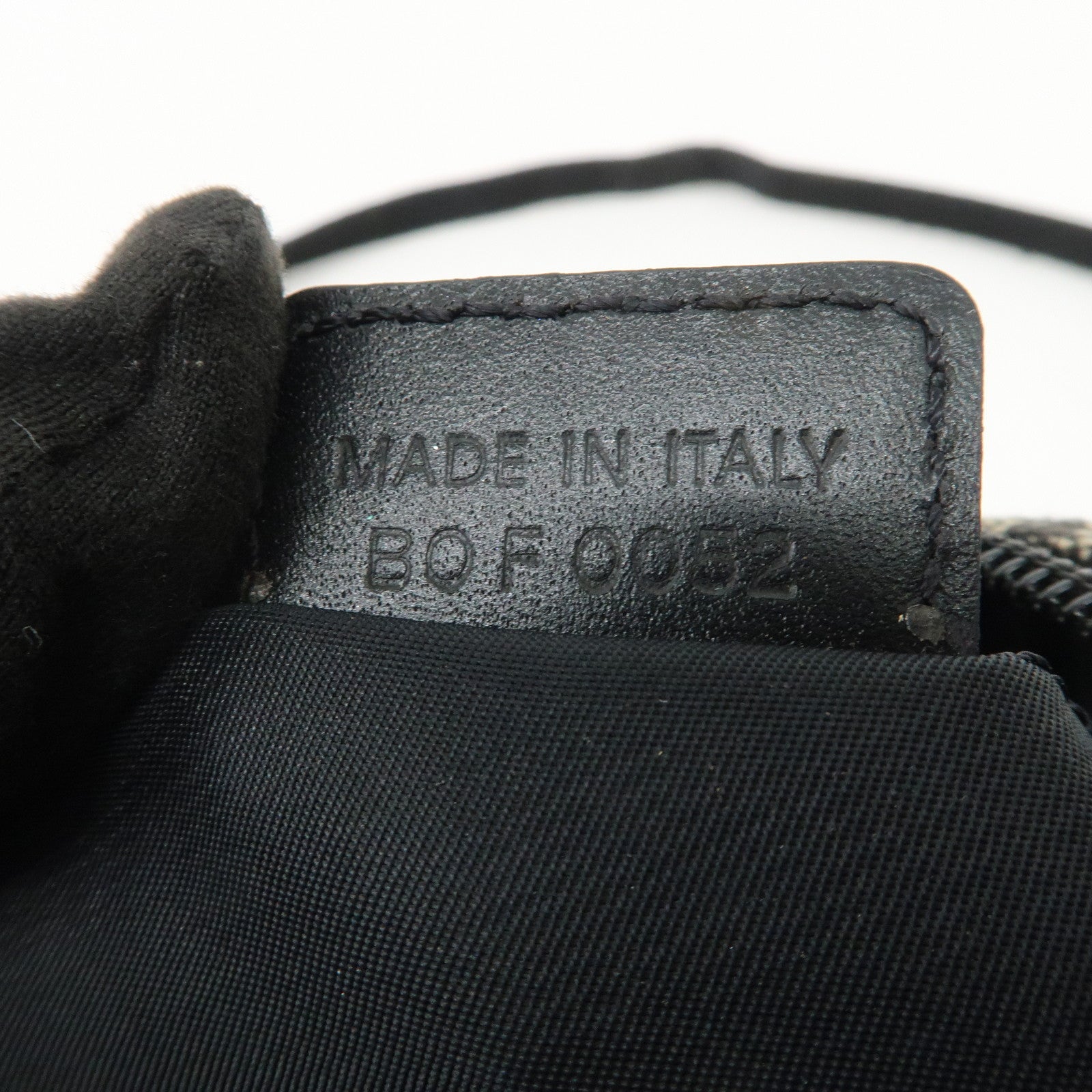 Christian Dior Trotter Jacquard Canvas Nylon Hand Bag Shoulder Bag