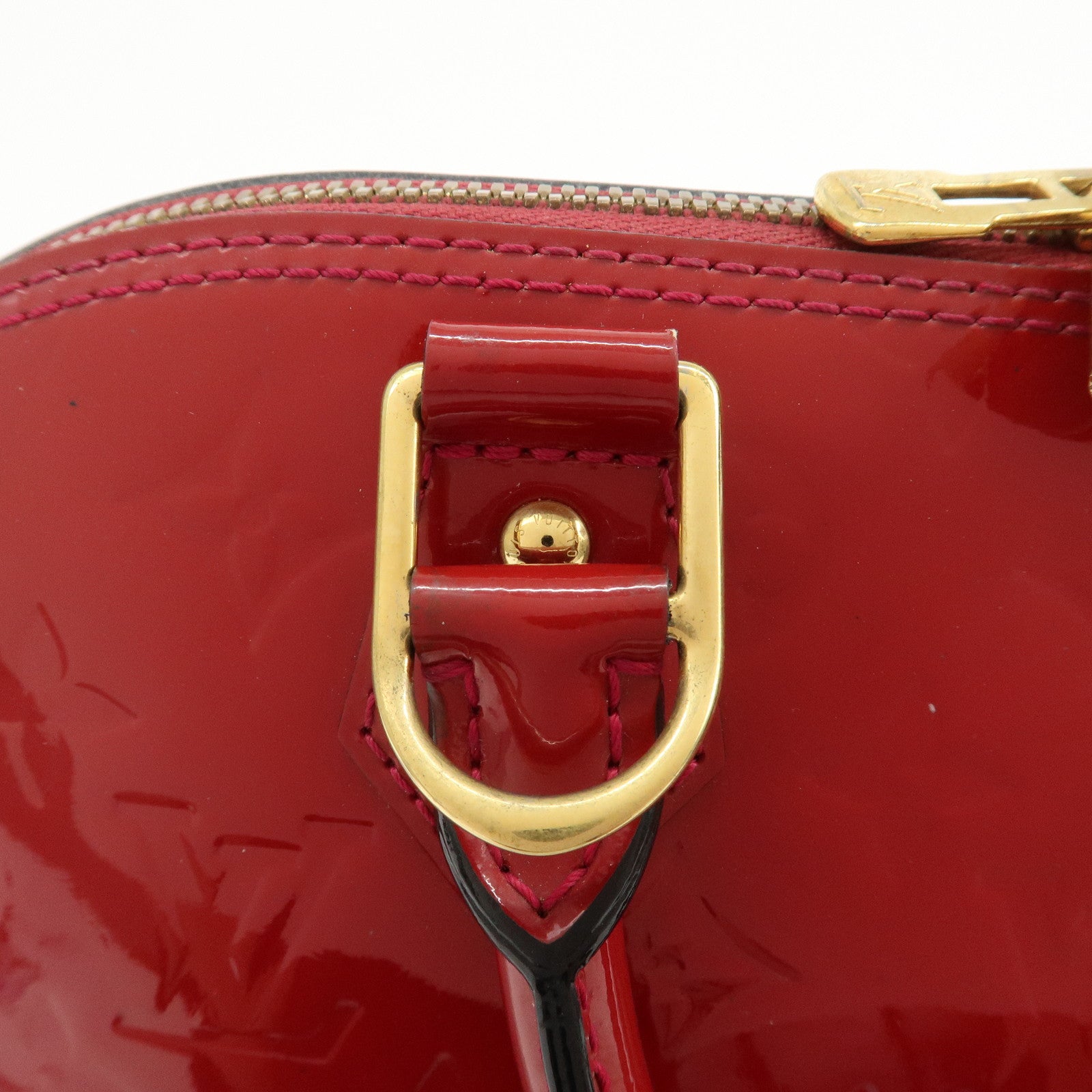 Louis Vuitton Monogram Vernis Leather Alma PM Hand Bag Rouge M91693