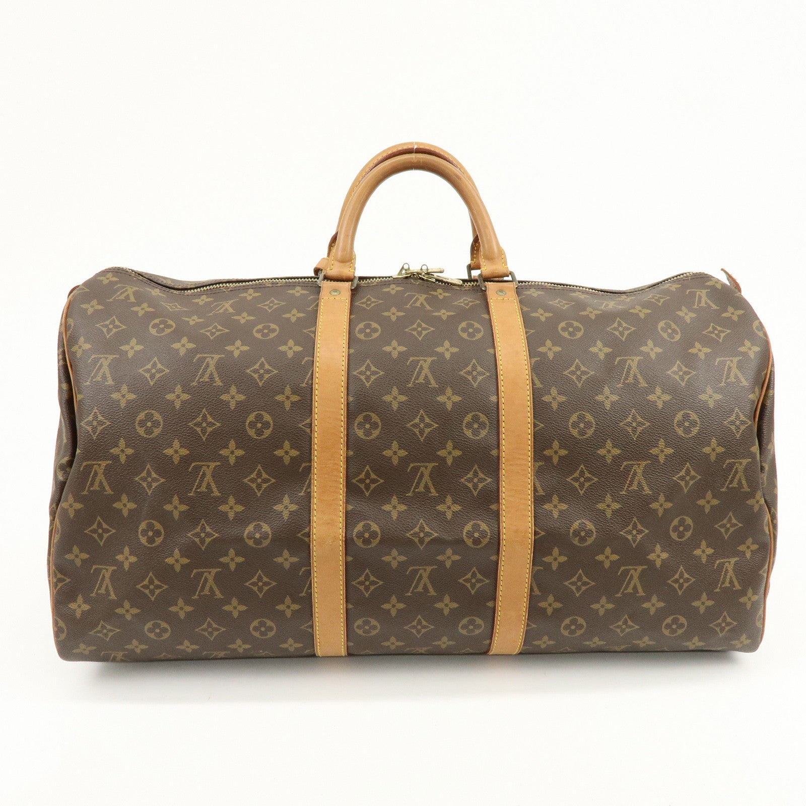 Louis Vuitton Monogram Keep All 55 Boston Bag Brown M41424