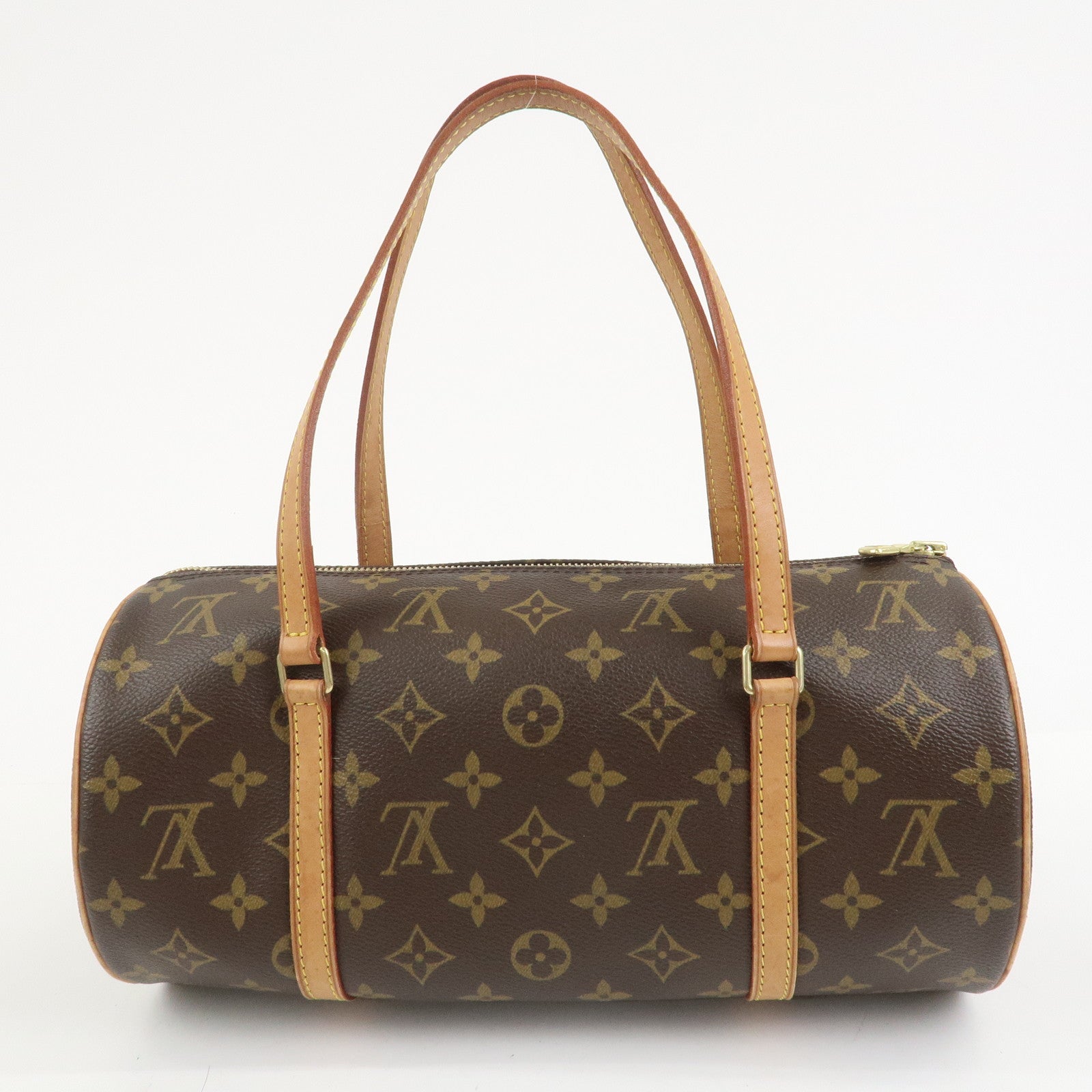 Louis Vuitton Monogram Papillon 30 Hand Bag Brown M51385