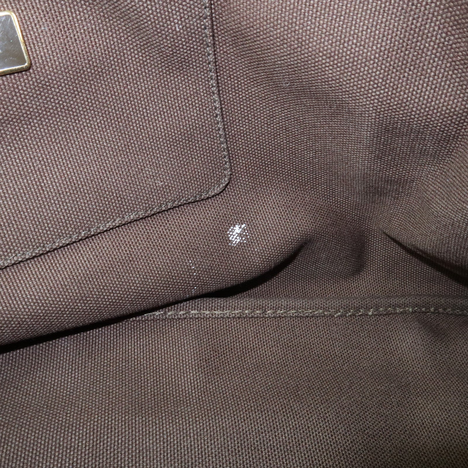PRADA Triangle Logo Canapa Large Tote Hand Bag Bijou Khaki BN1872