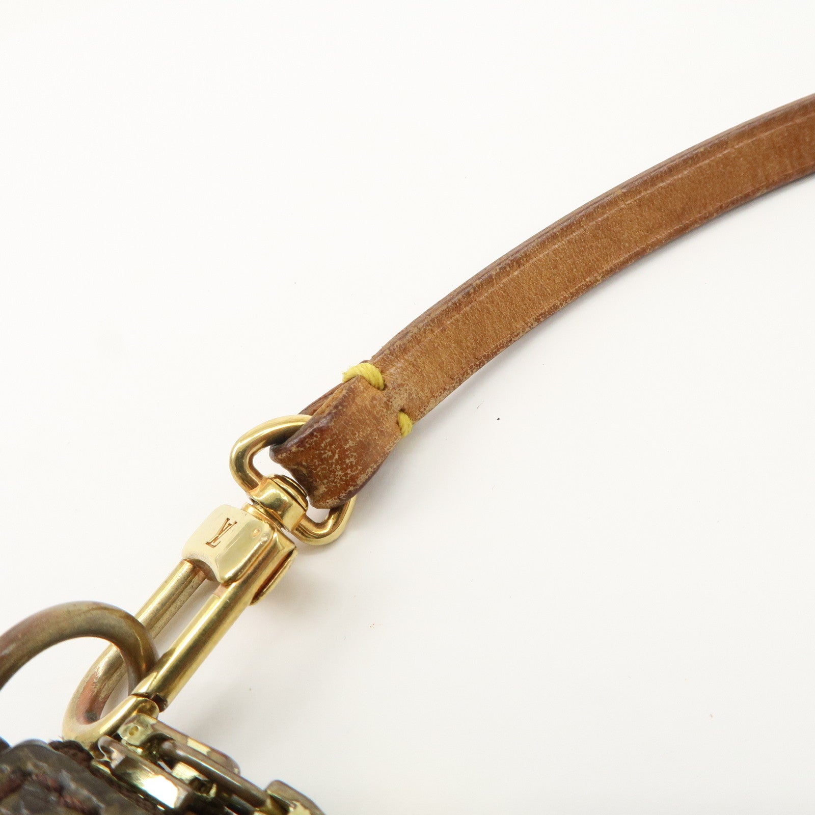 Louis Vuitton Monogram Pochette Accessoires Hand Bag Brown M51980 Used