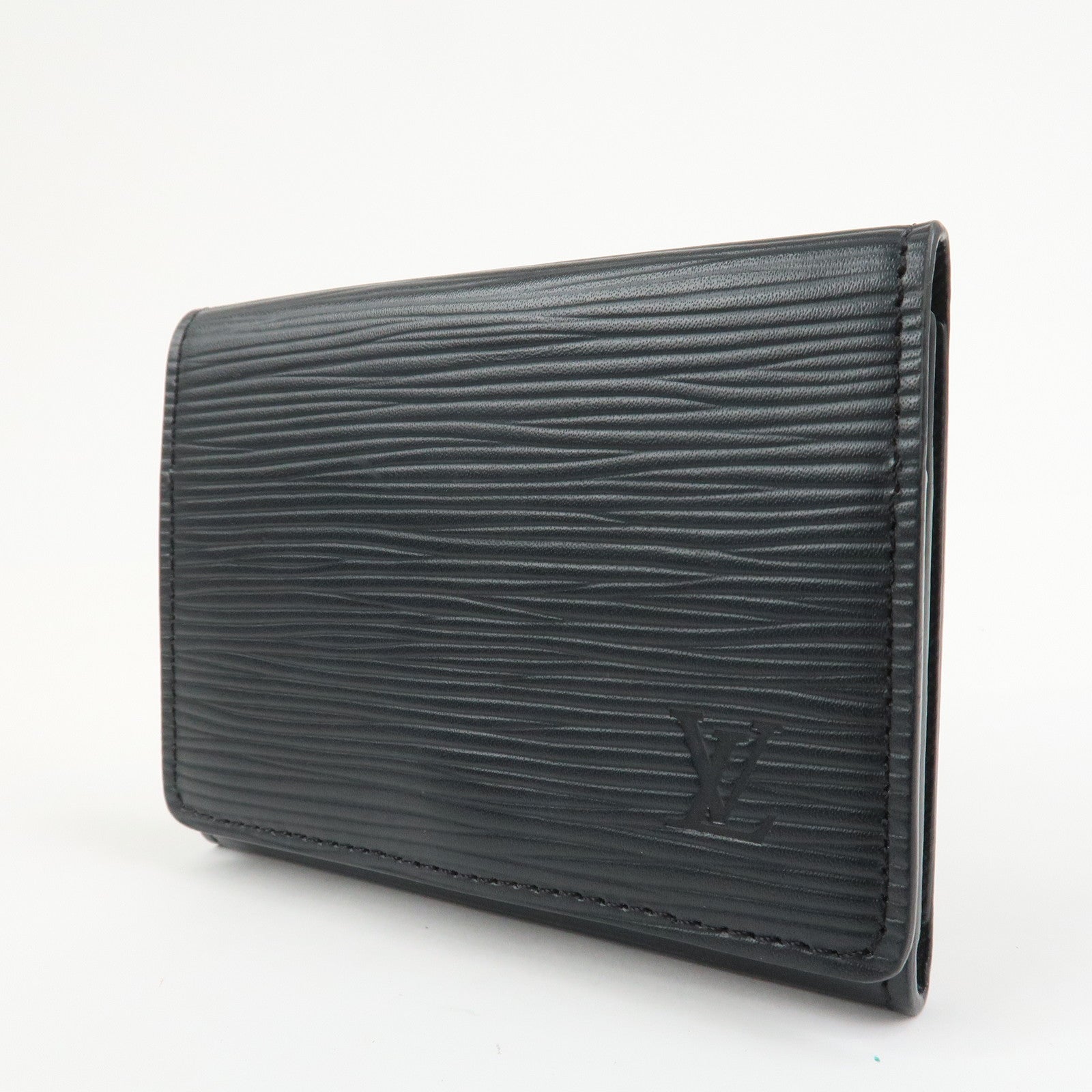 Louis Vuitton Epi Enveloppe Carte de Visite Card Case Noir M62292