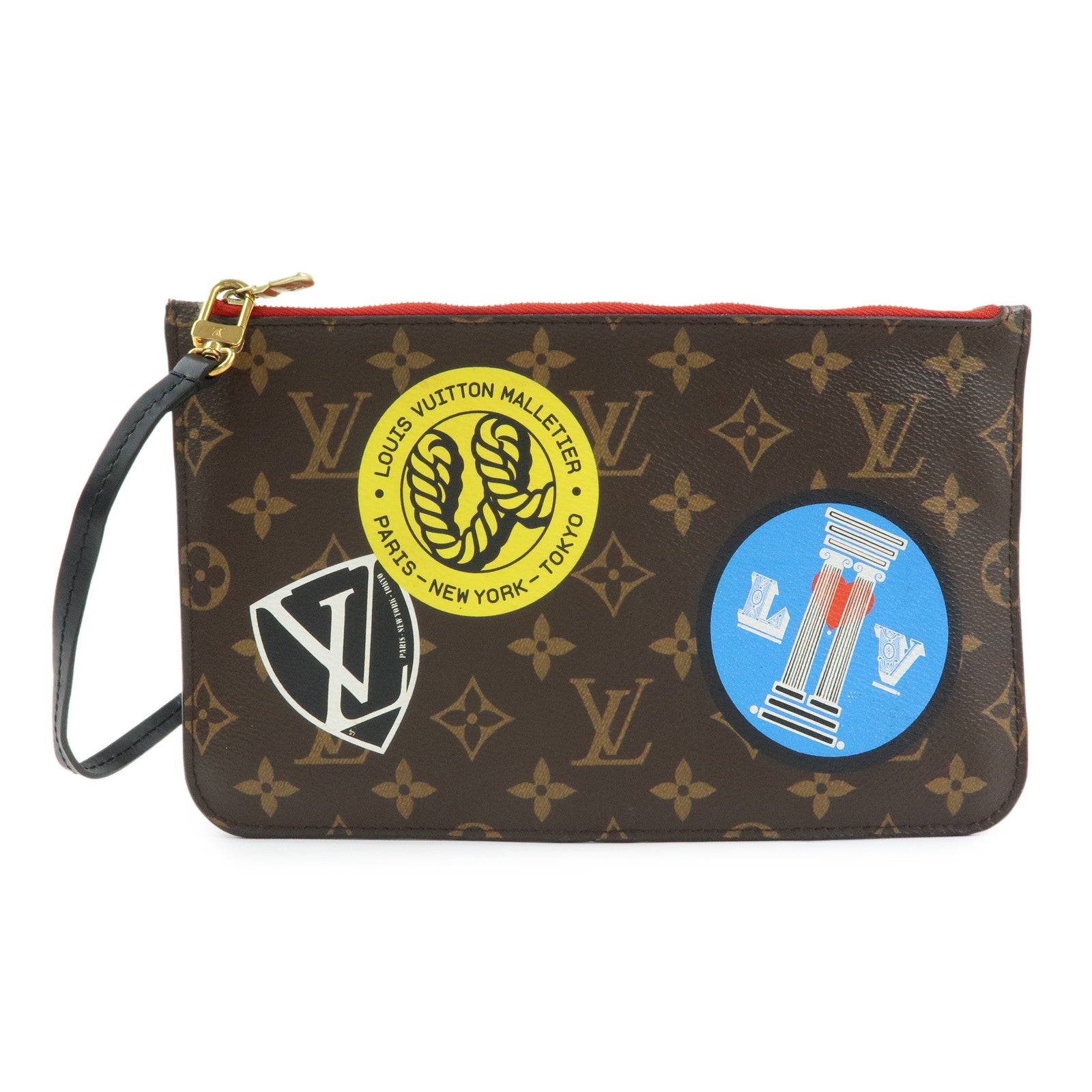 Louis Vuitton Monogram LV World Tour Pouch for Neverfull Brown MM