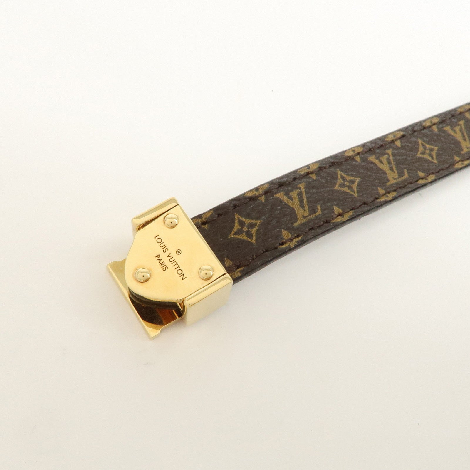 Louis Vuitton Monogram Canvas Box It Bracelet Brown M6740